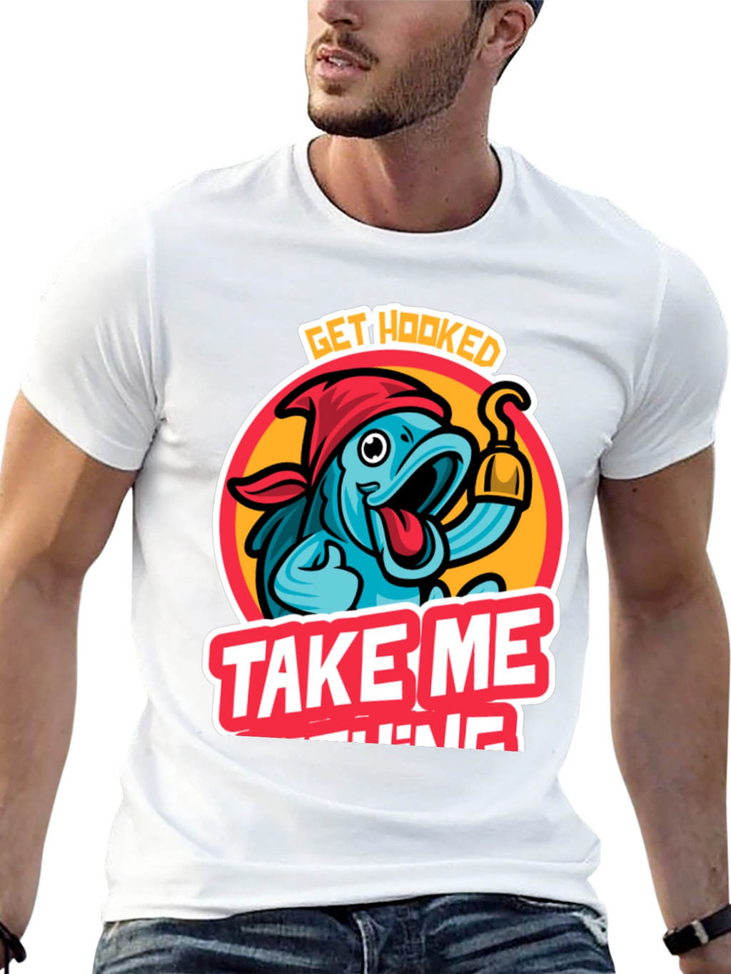 Camiseta Hombre Llévame a Pescar