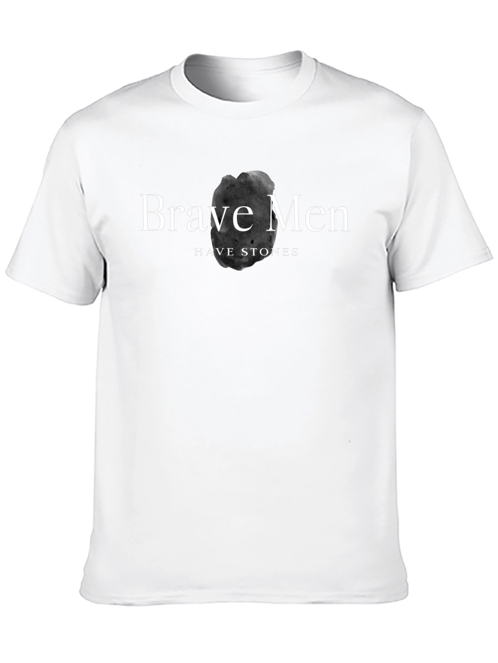Camiseta Negra Brave Men Have Stones