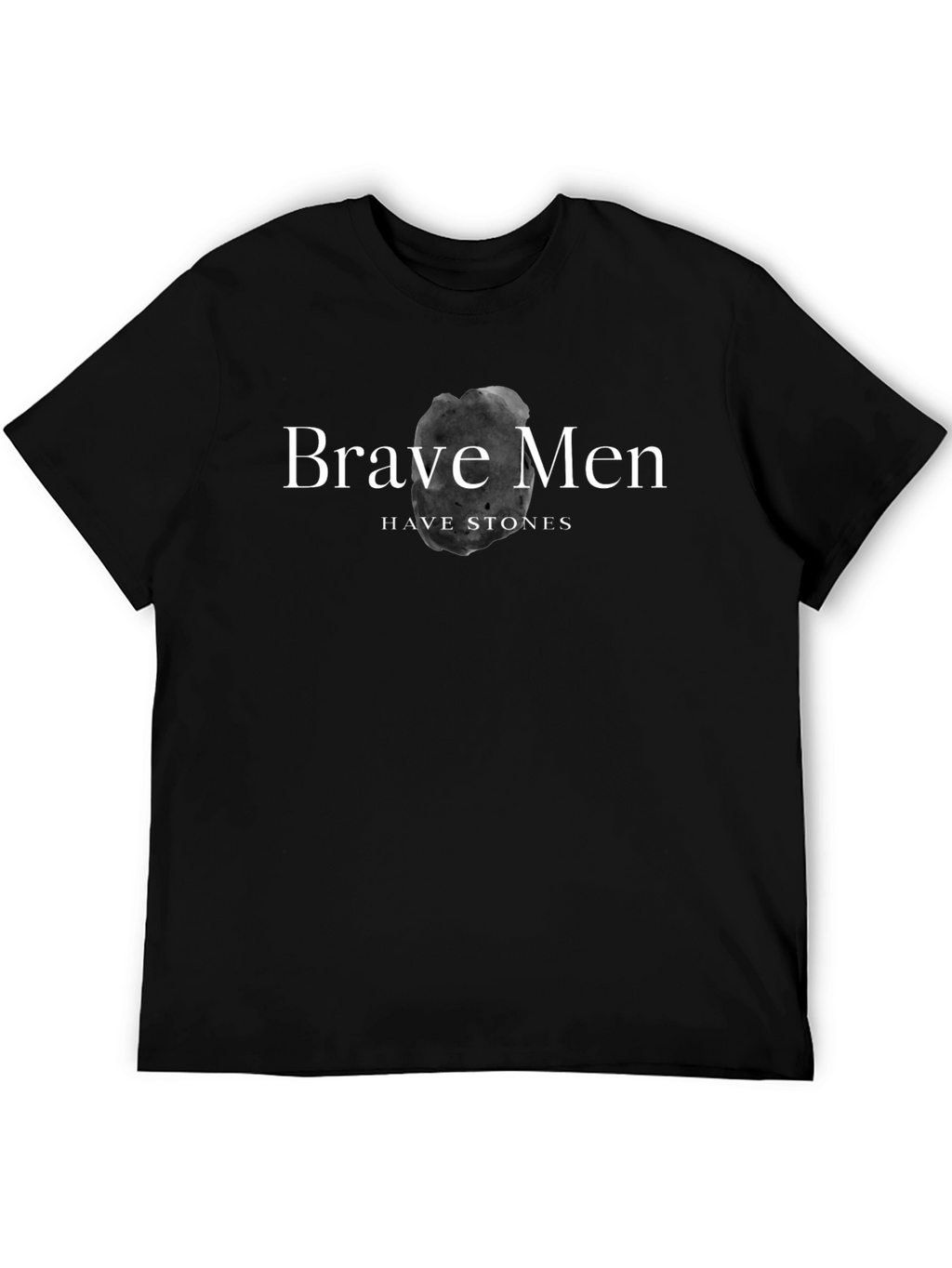 Camiseta Negra Brave Men Have Stones