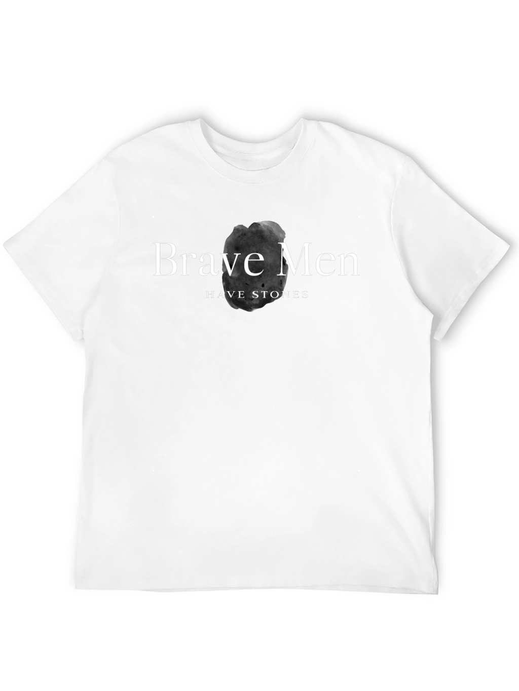 Camiseta Negra Brave Men Have Stones