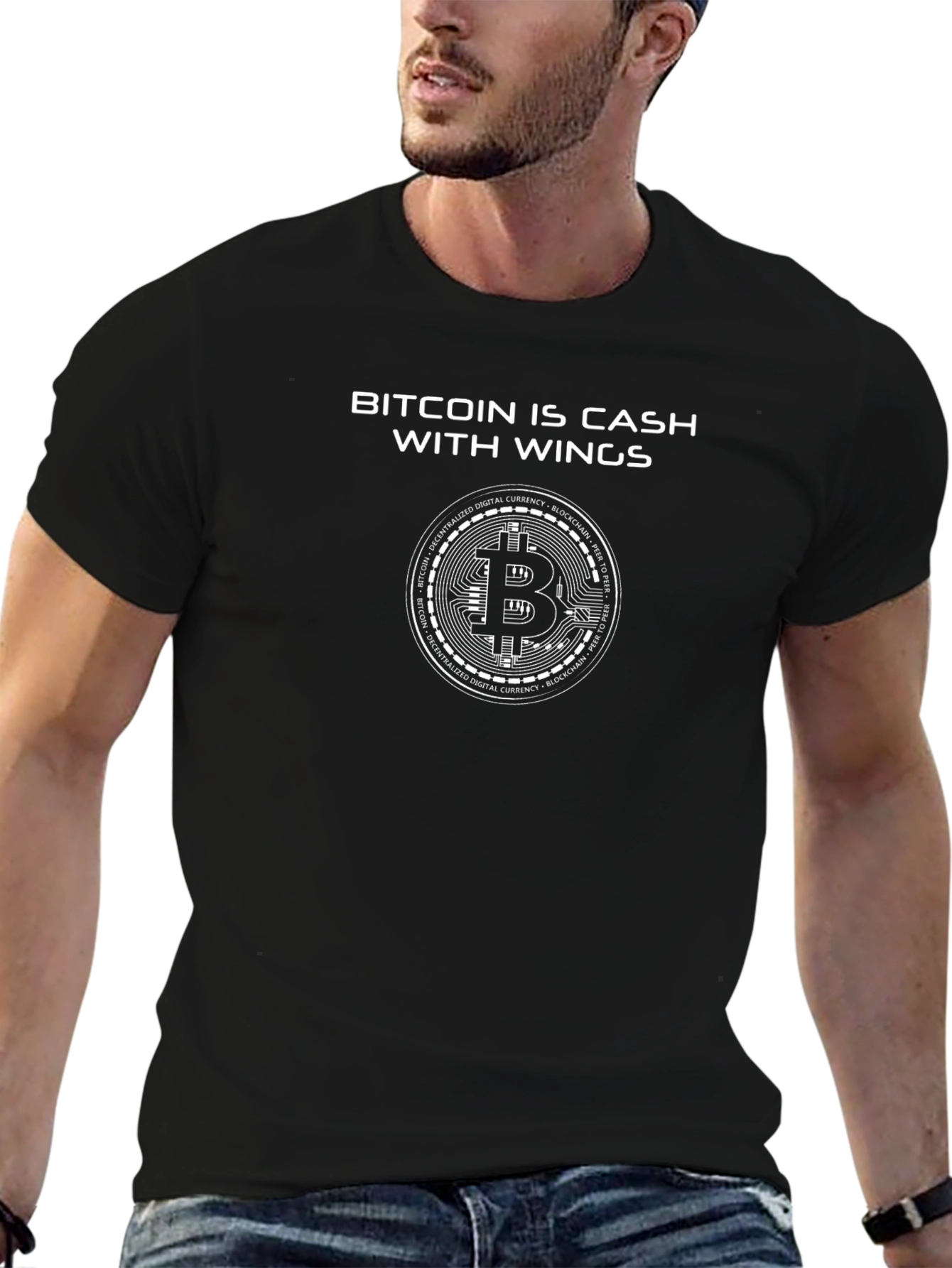 Camiseta Bitcoin: Efectivo con Alas - Crypto