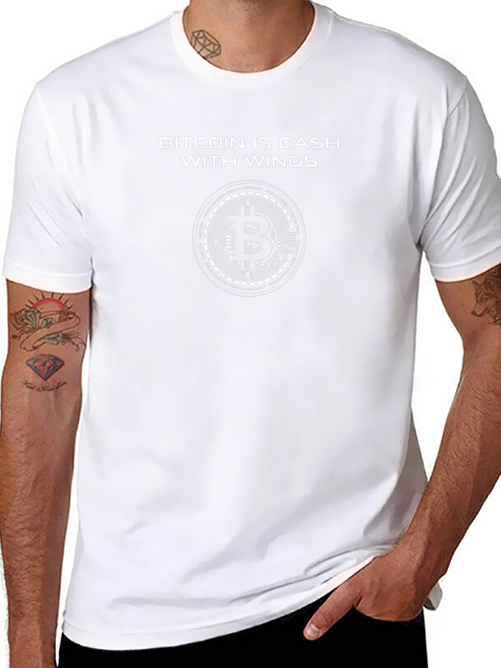 Camiseta Bitcoin: Efectivo con Alas - Crypto