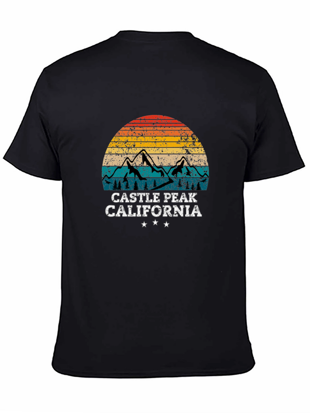 Camiseta Negra Castle Peak California