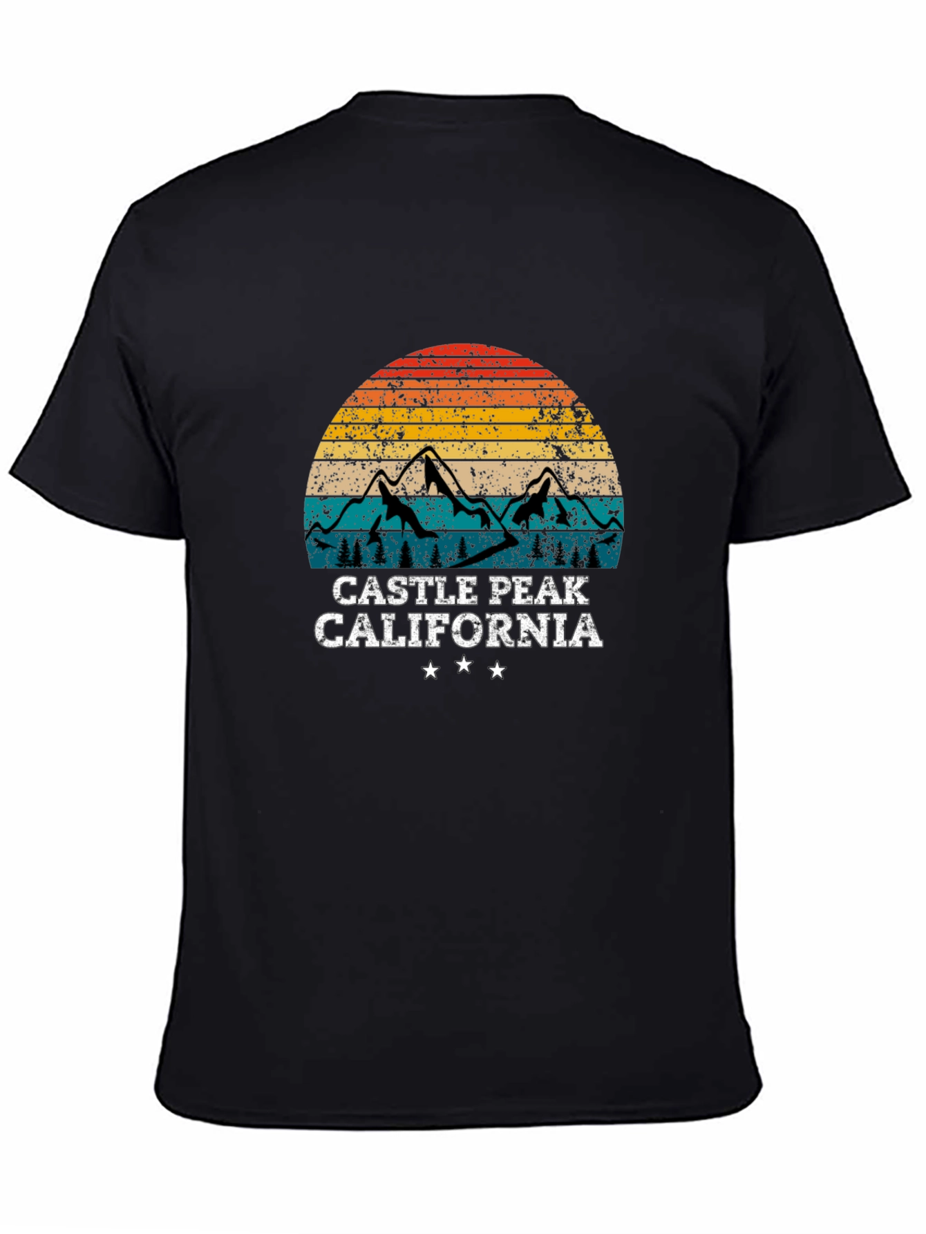 Camiseta Negra Castle Peak California