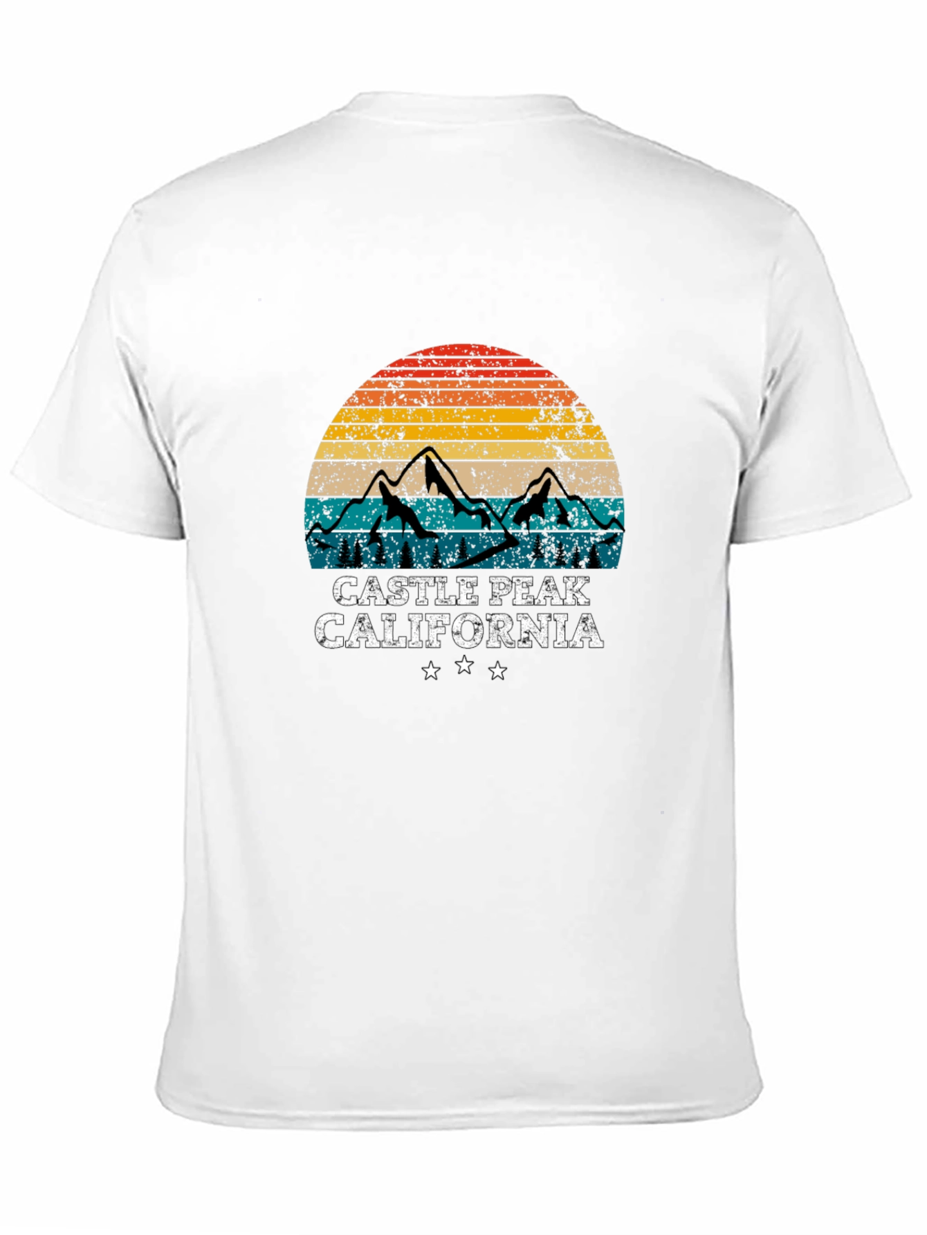 Camiseta Negra Castle Peak California