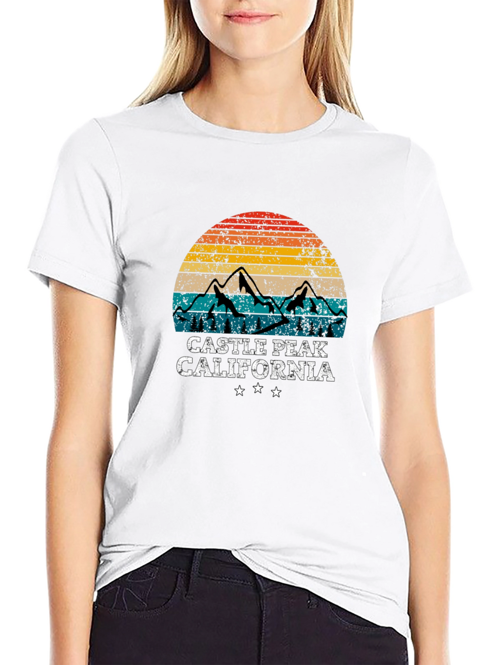 Camiseta Negra Castle Peak California