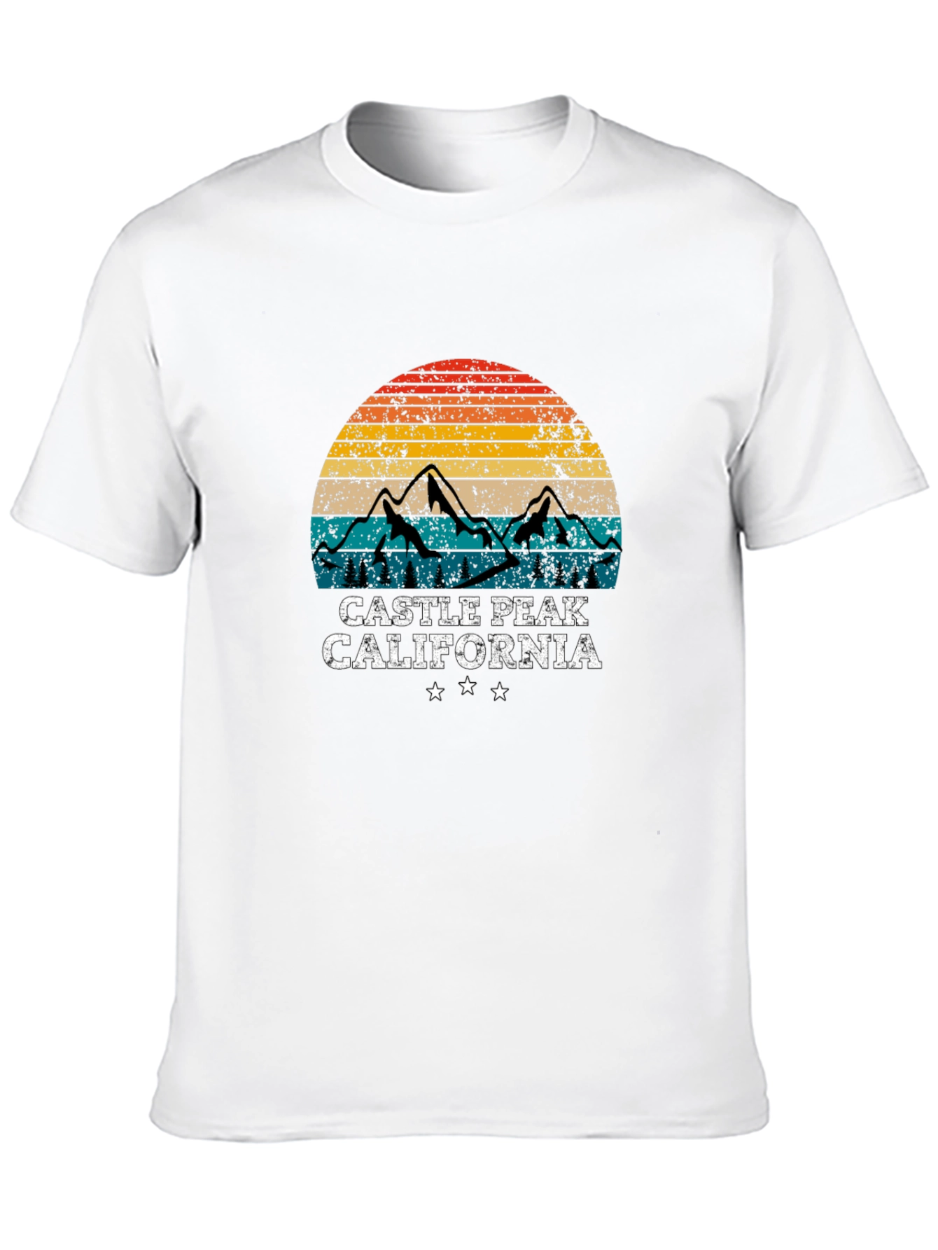 Camiseta Negra Castle Peak California