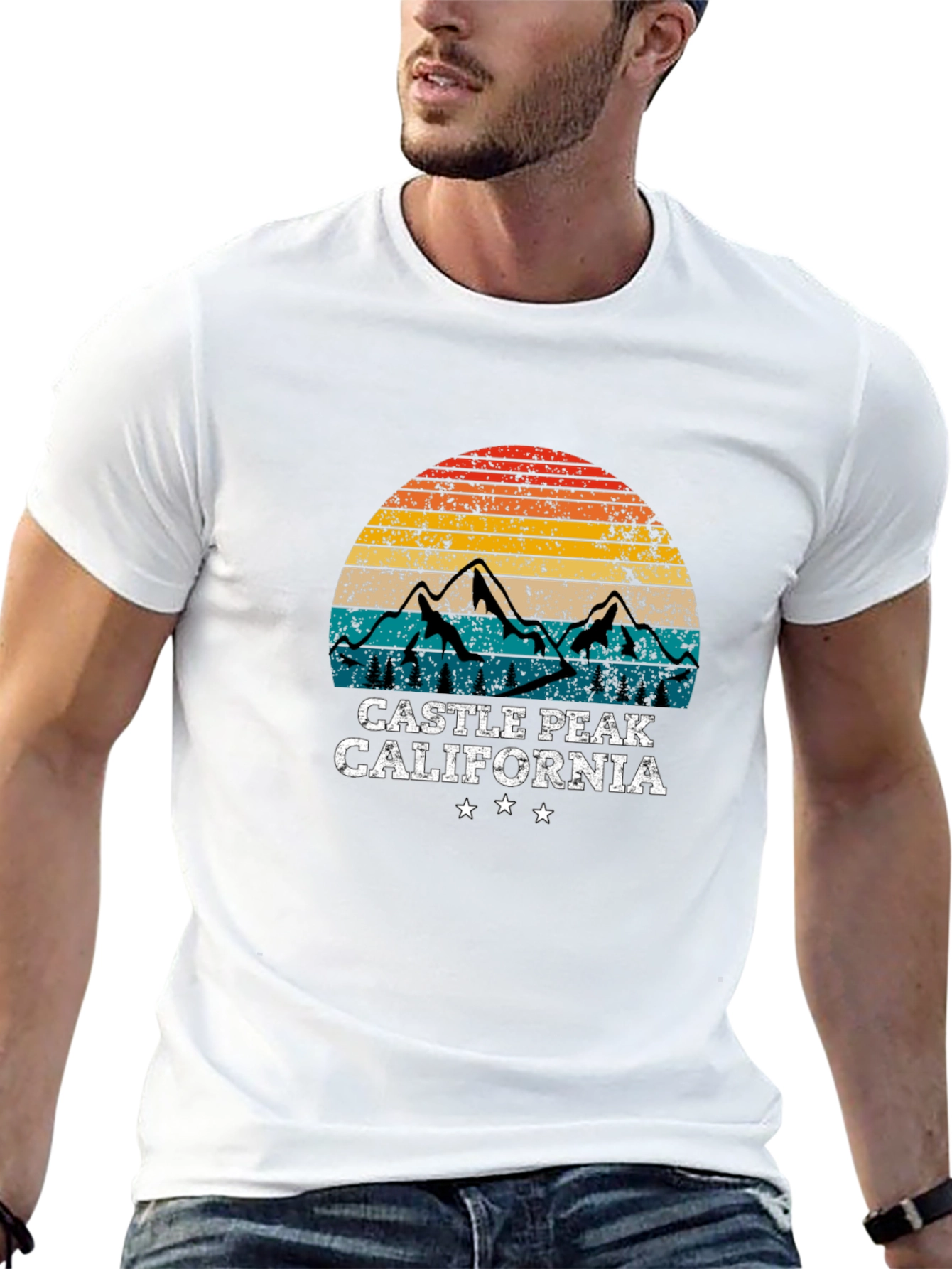 Camiseta Negra Castle Peak California