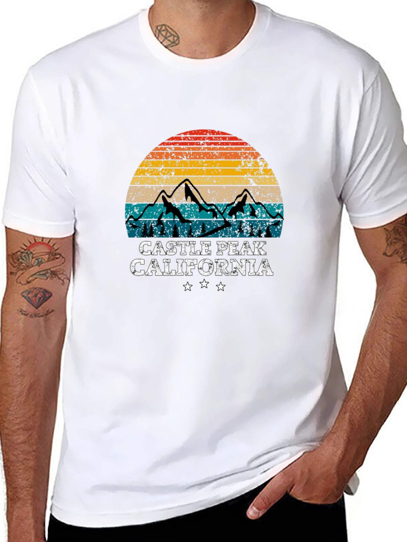Camiseta Negra Castle Peak California