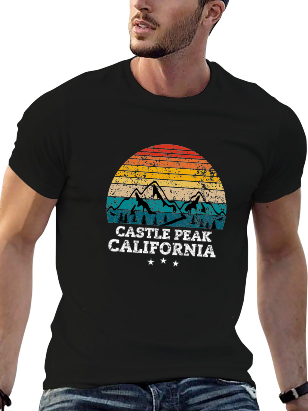 Camiseta Negra Castle Peak California