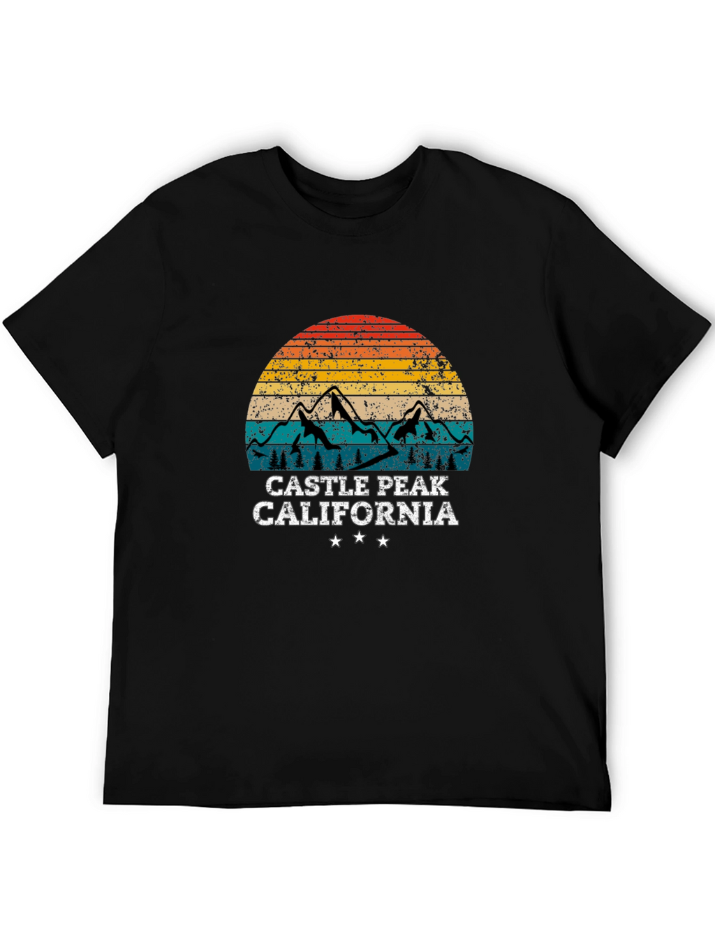 Camiseta Negra Castle Peak California