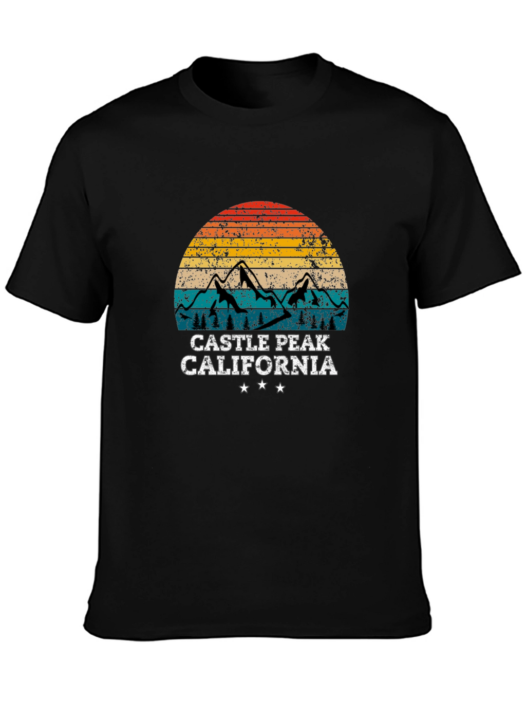 Camiseta Negra Castle Peak California