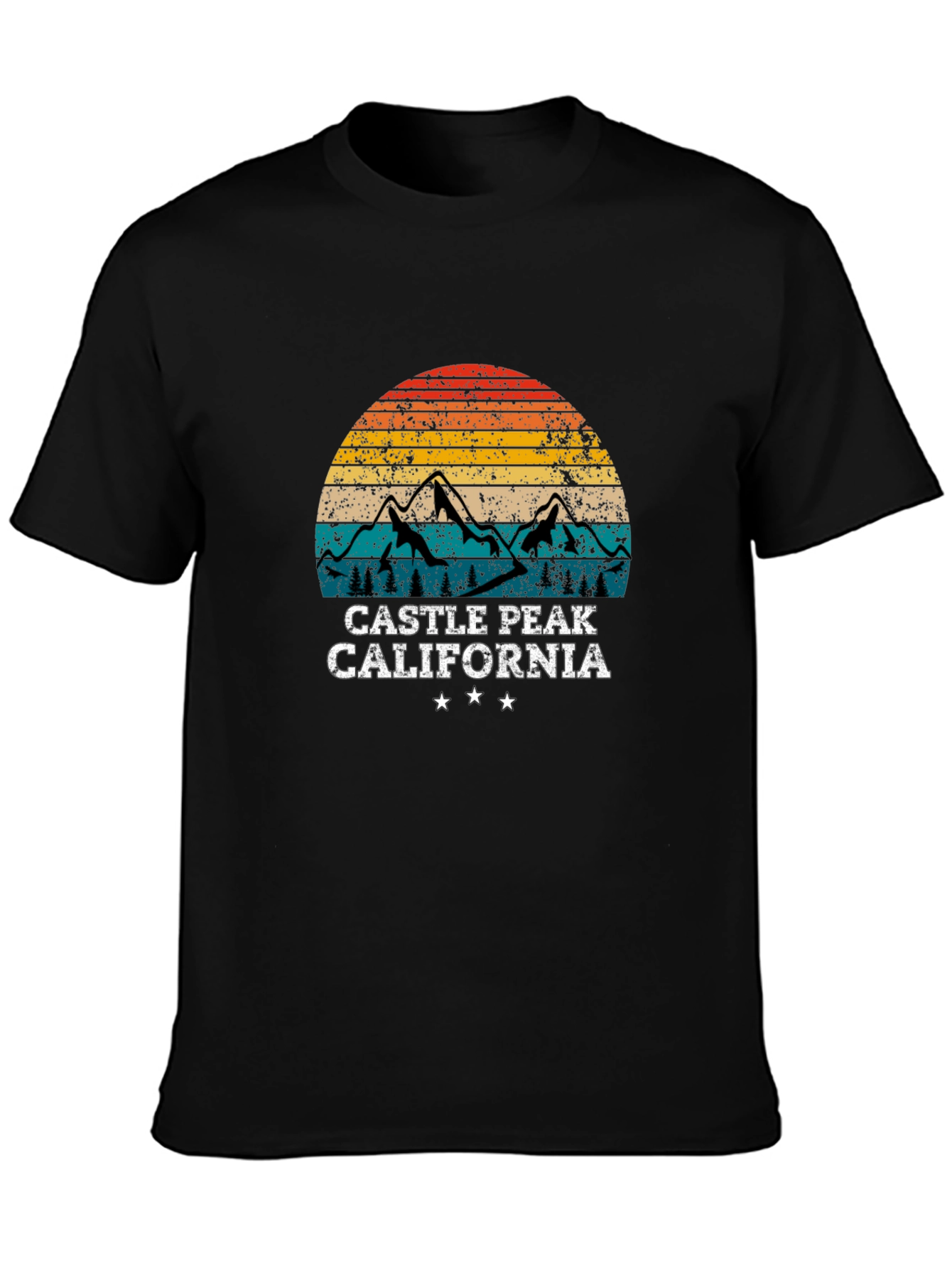 Camiseta Negra Castle Peak California