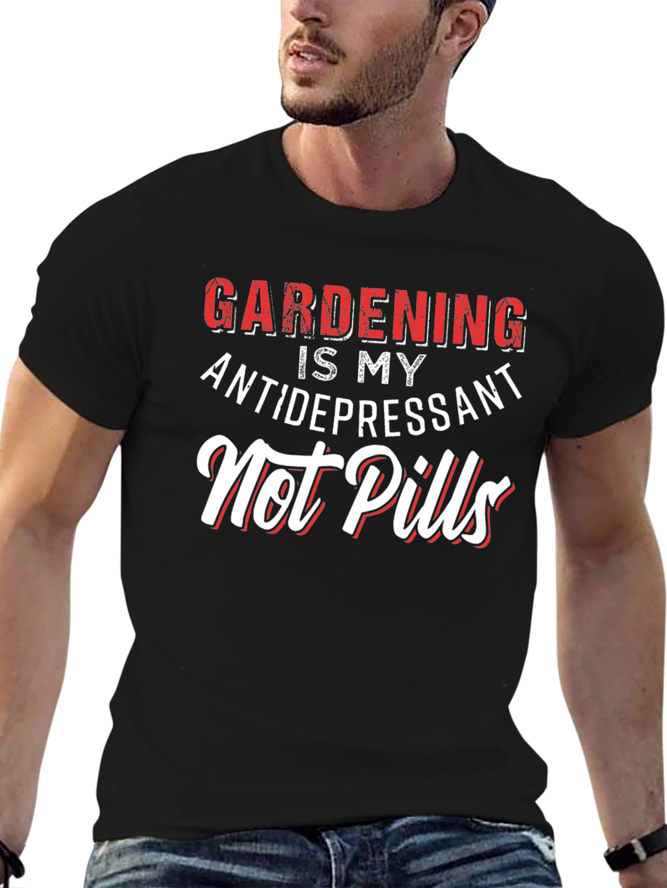 Camiseta Jardinería Antidepresivo - Estilo Casual