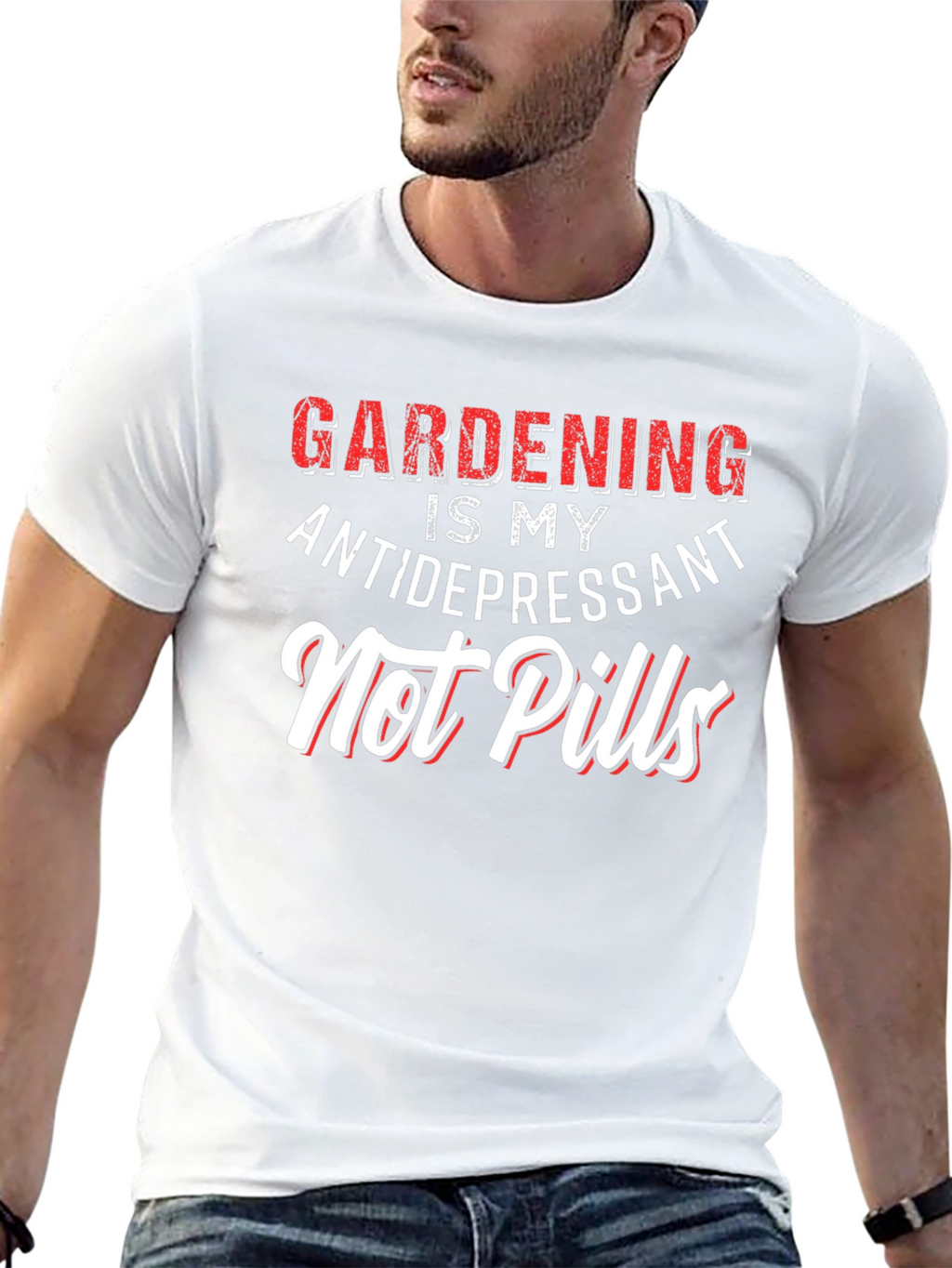 Camiseta Jardinería Antidepresivo - Estilo Casual