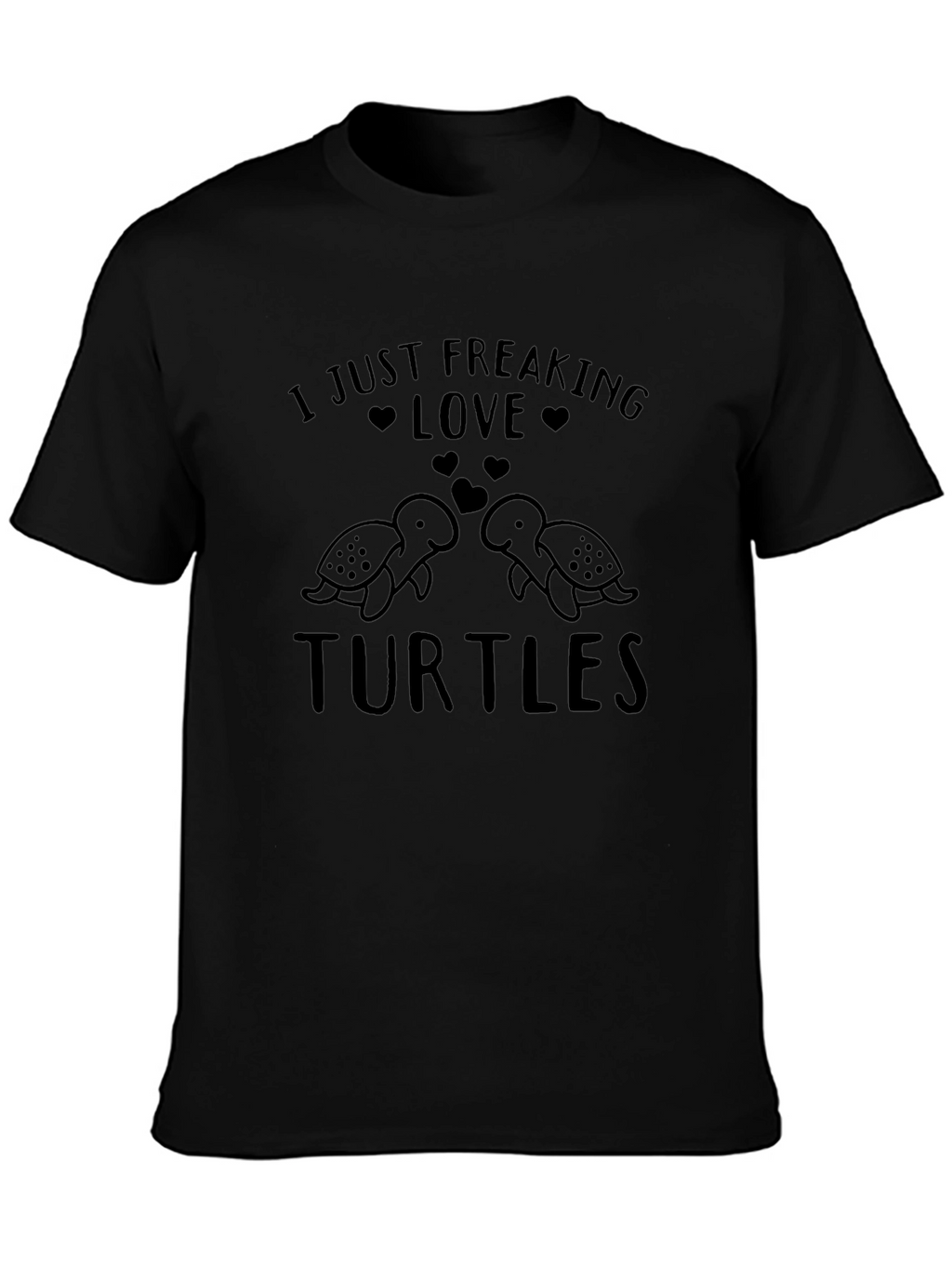 Camiseta Negra Amo las Tortugas