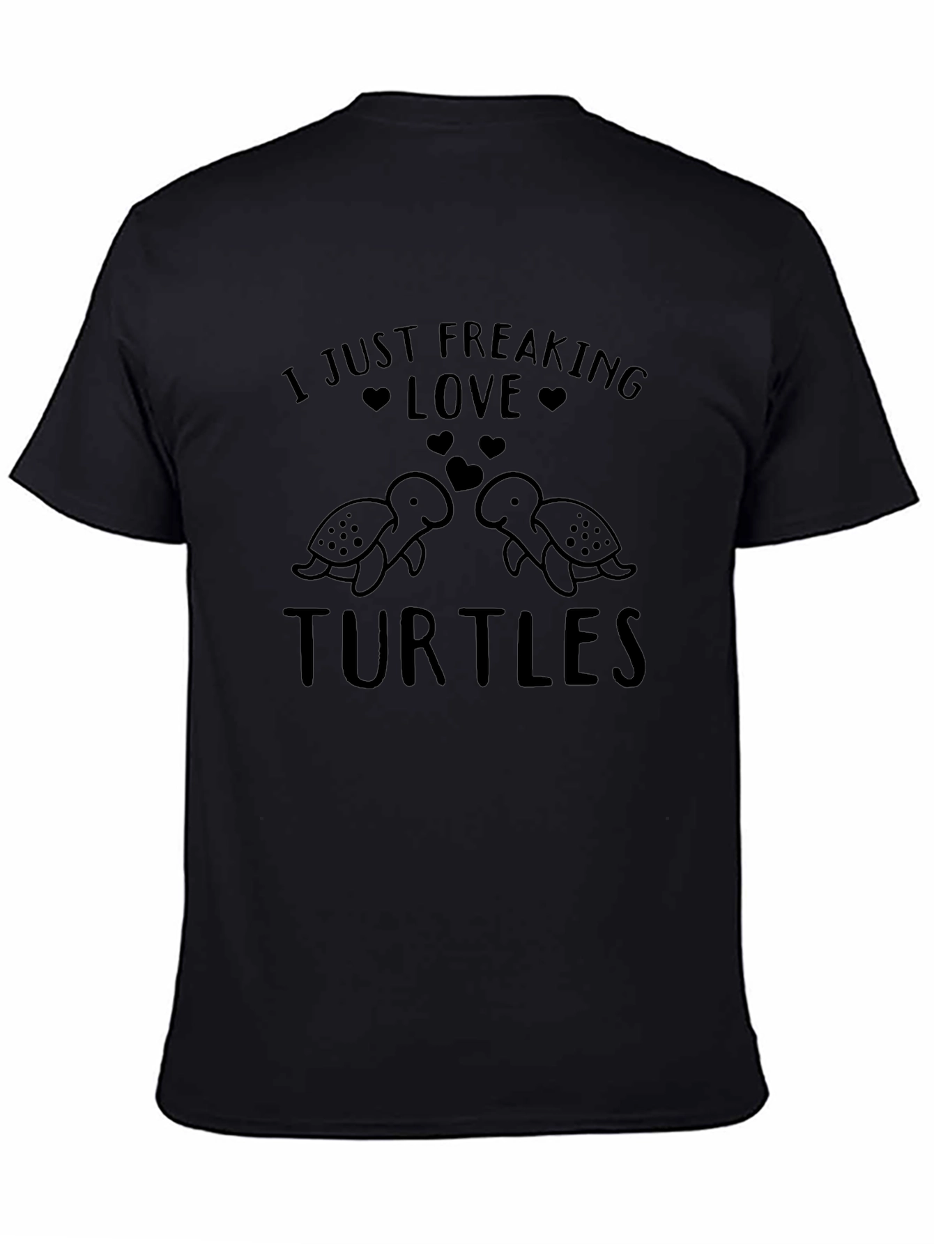 Camiseta Negra Amo las Tortugas