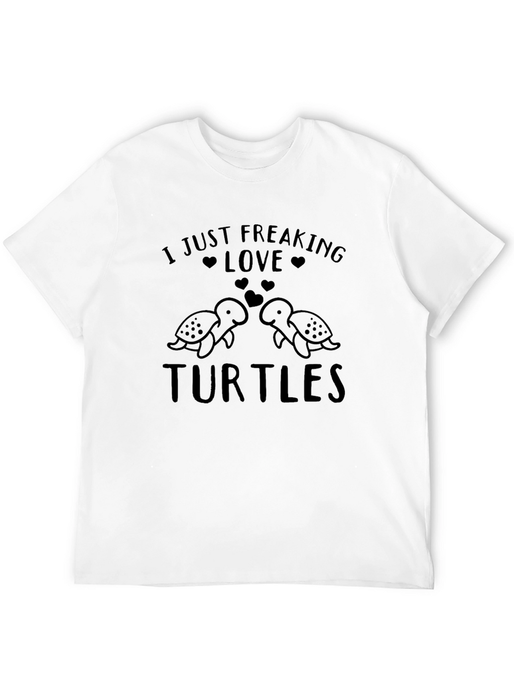 Camiseta Negra Amo las Tortugas