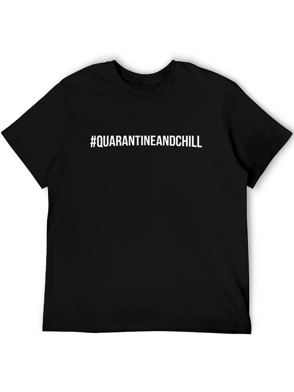 Camiseta Negra #QuarantineAndChill