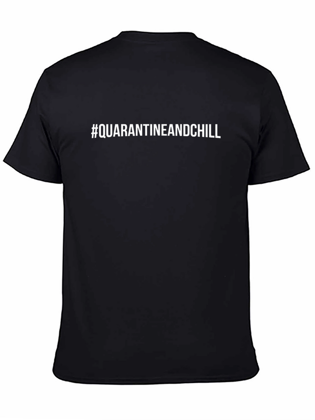 Camiseta Negra #QuarantineAndChill