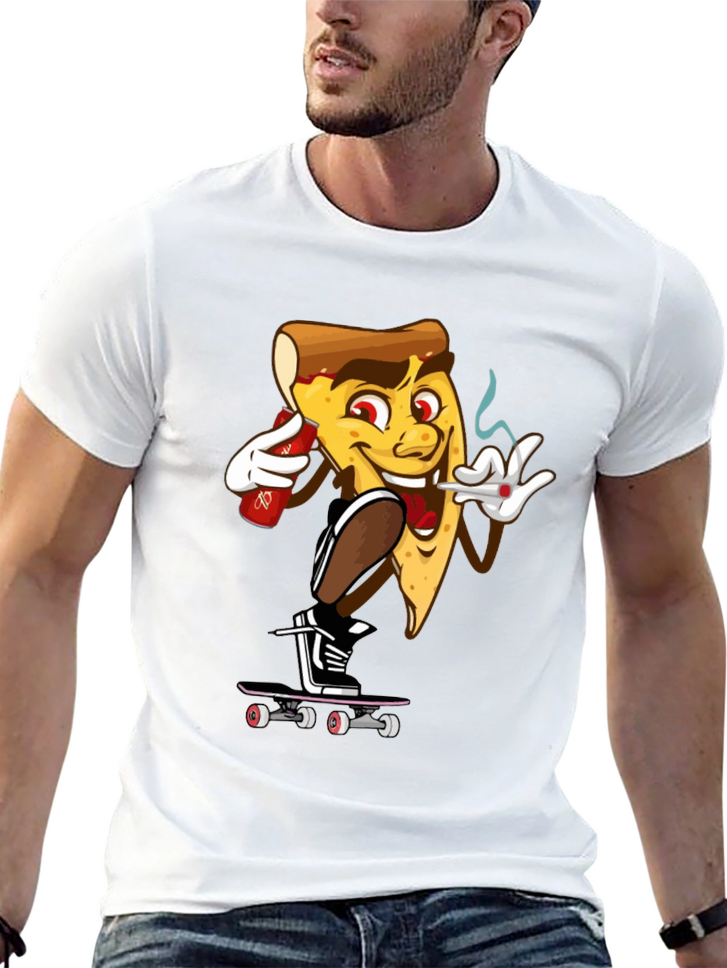 Camiseta Hombre Pizza Skater