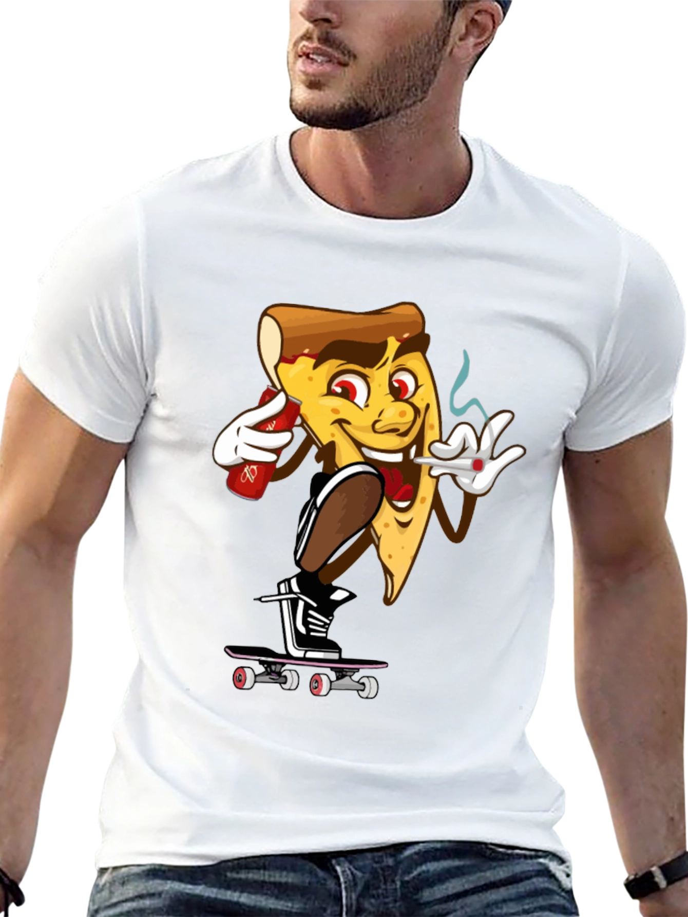 Camiseta Hombre Pizza Skater
