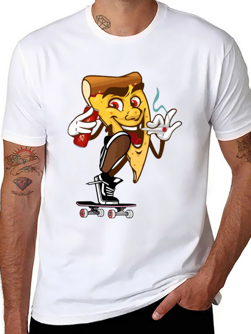 Camiseta Hombre Pizza Skater