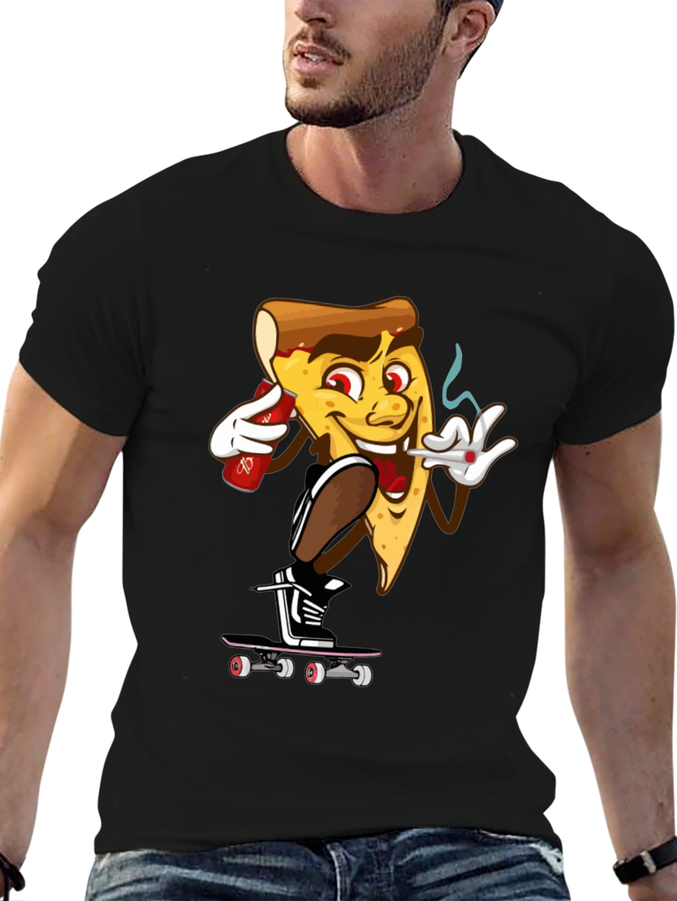 Camiseta Hombre Pizza Skater
