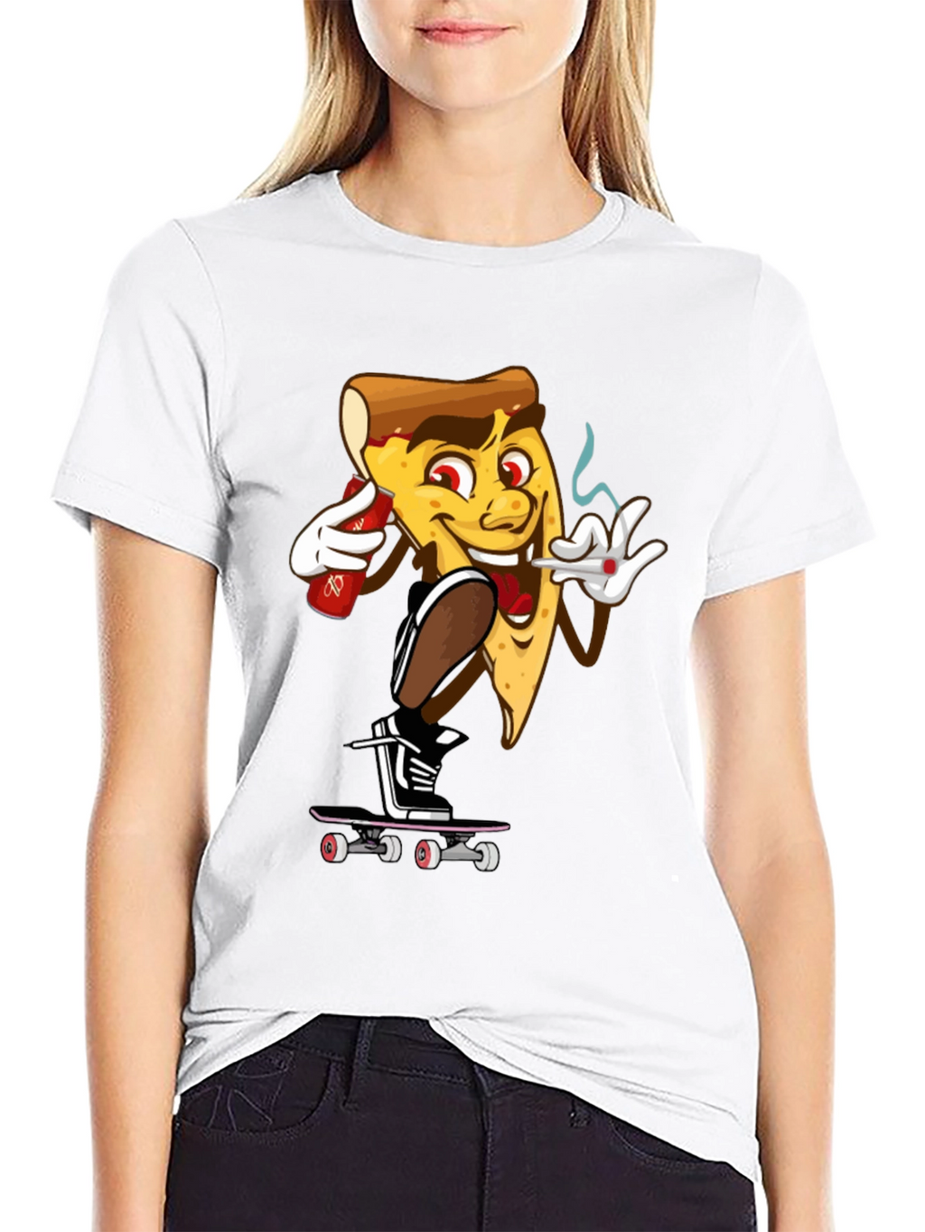 Camiseta Hombre Pizza Skater
