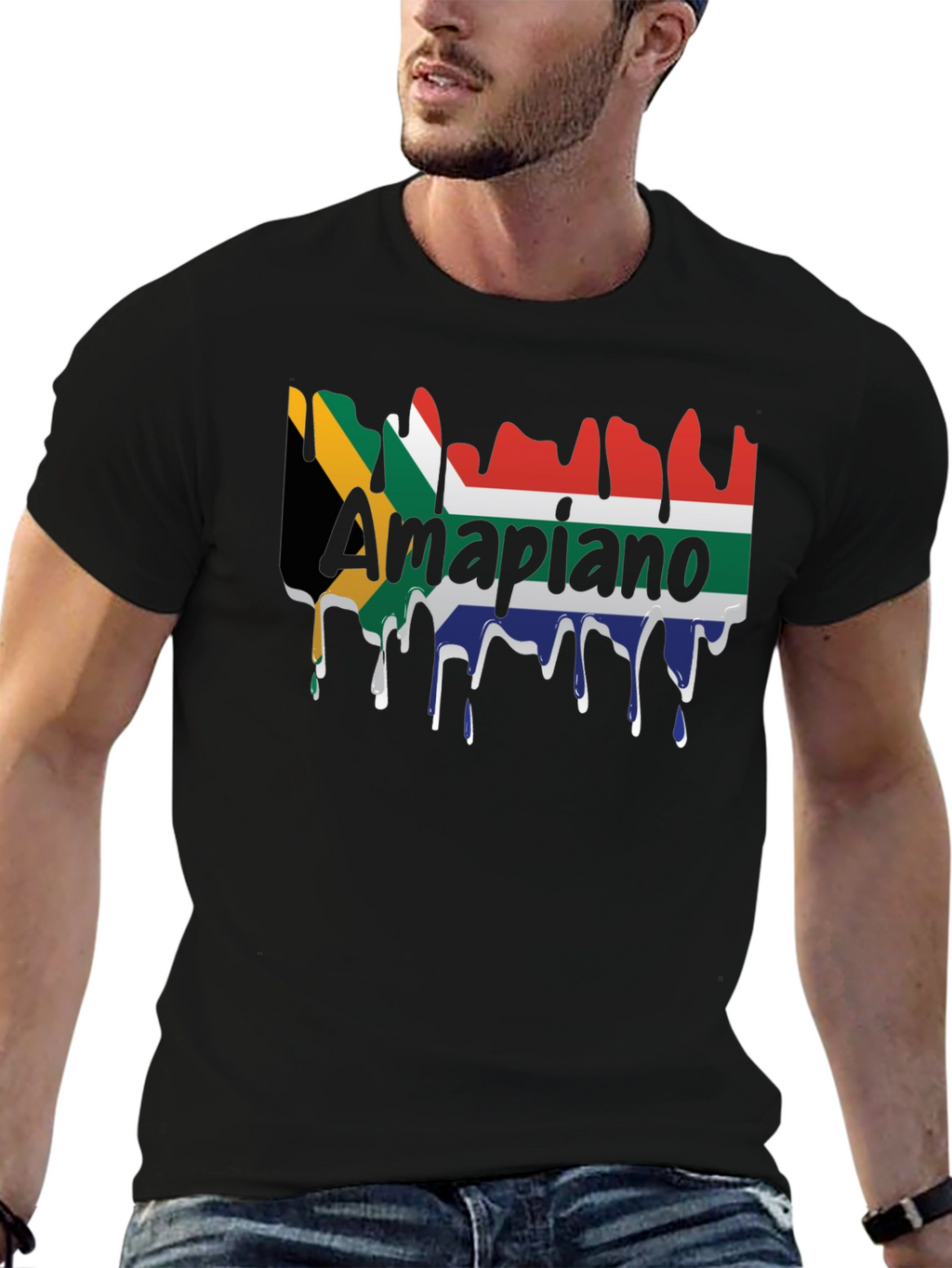 Camiseta Negra Amapiano Sudáfrica