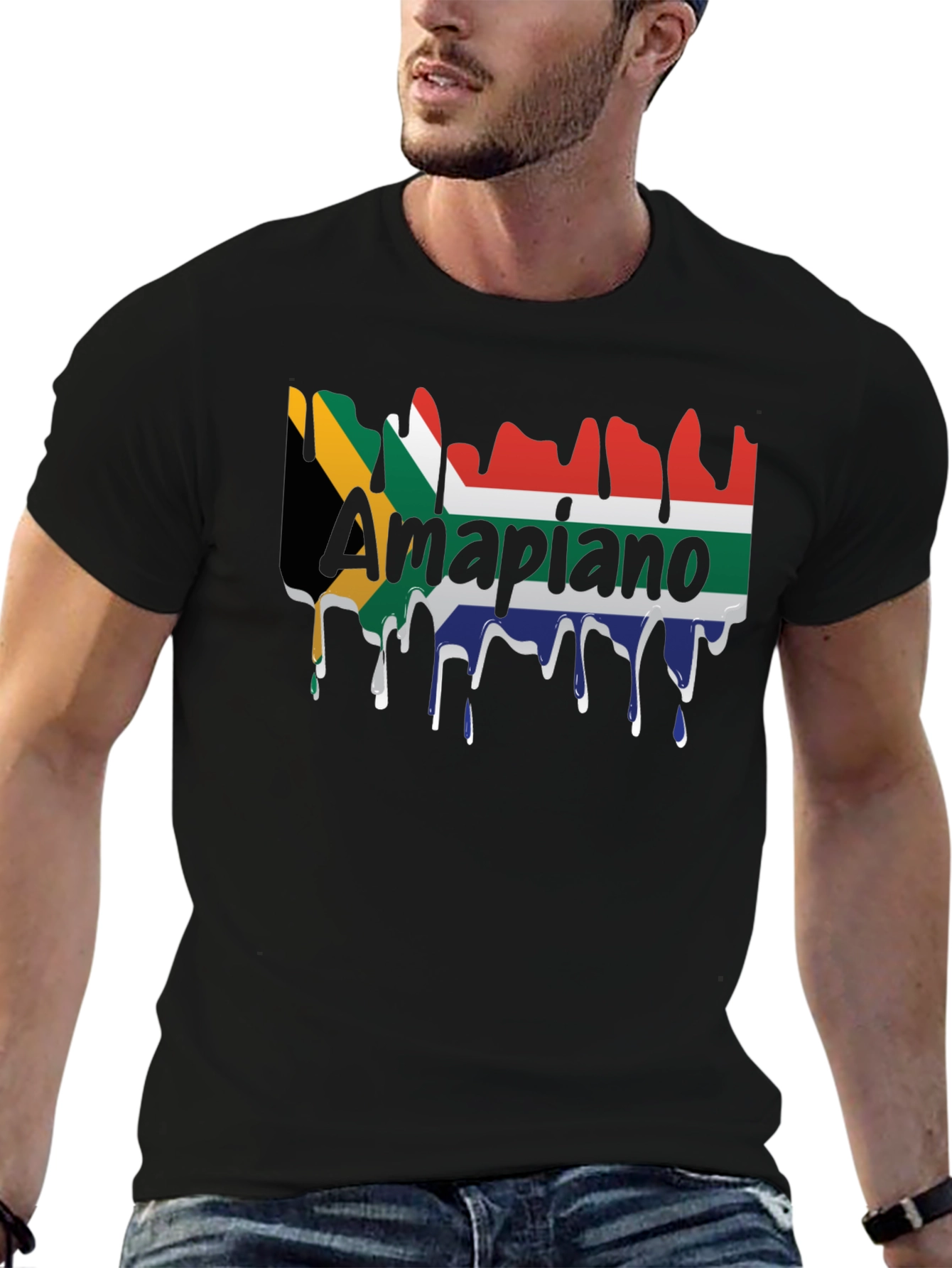 Camiseta Negra Amapiano Sudáfrica