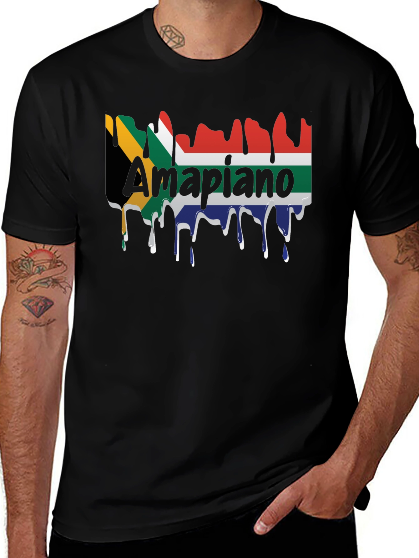 Camiseta Negra Amapiano Sudáfrica