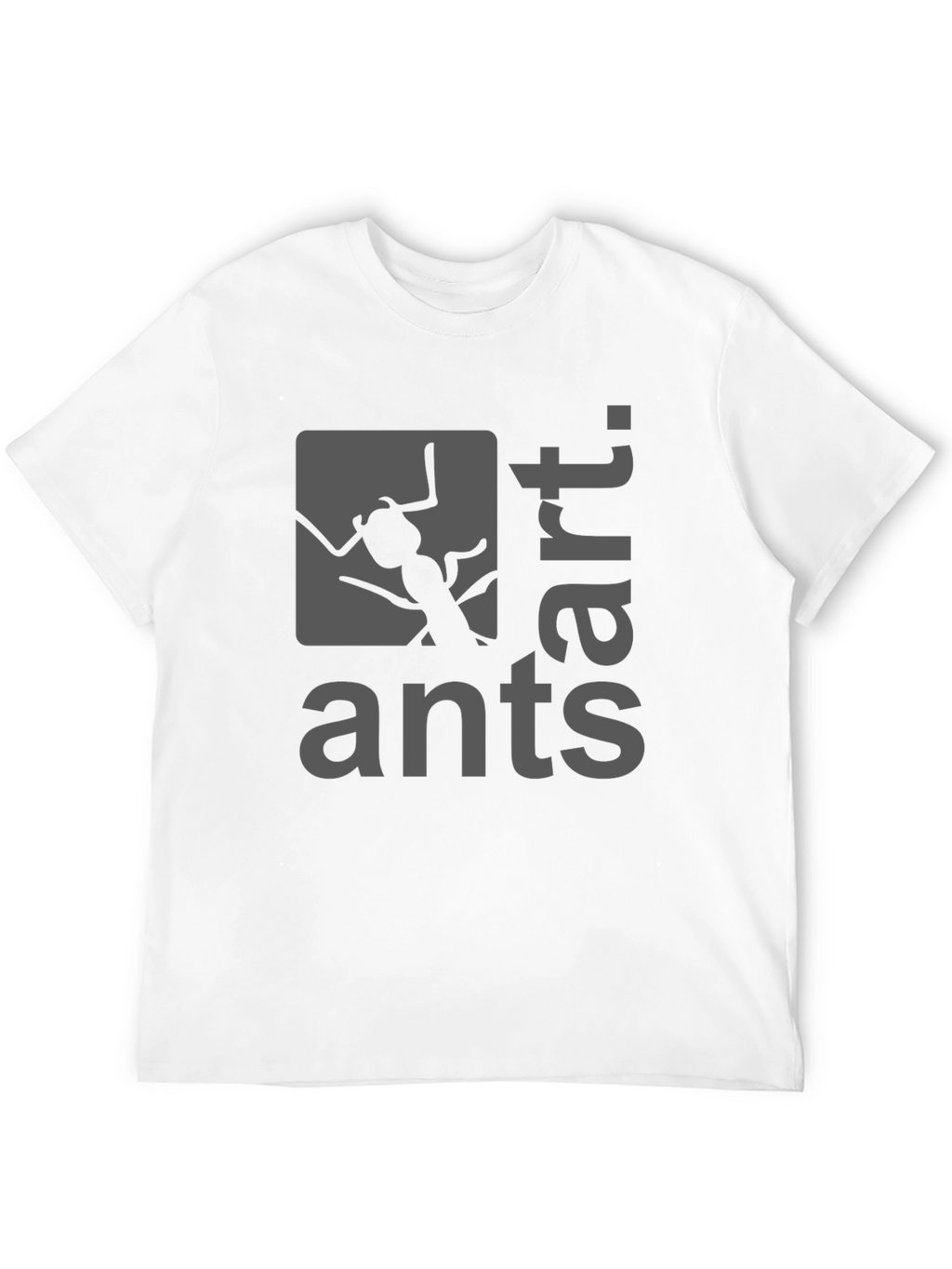 Camiseta Negra con Diseño Ants Art