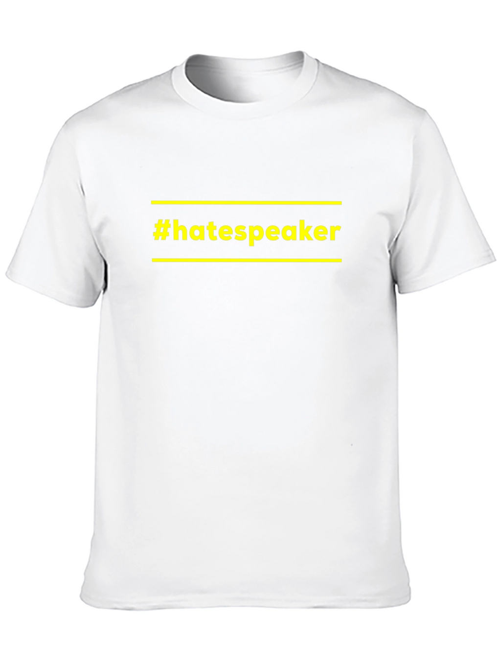 Camiseta Negra #hatespeaker con Diseño Único