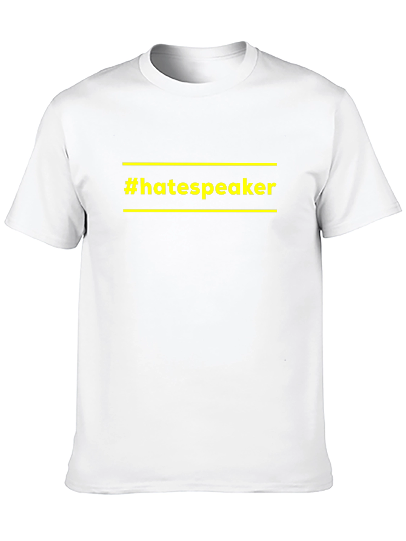 Camiseta Negra #hatespeaker con Diseño Único