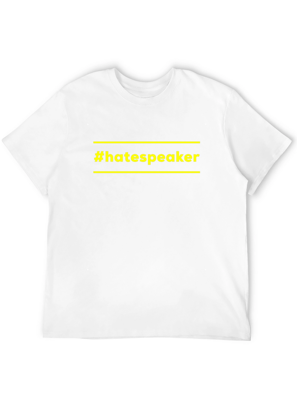 Camiseta Negra #hatespeaker con Diseño Único