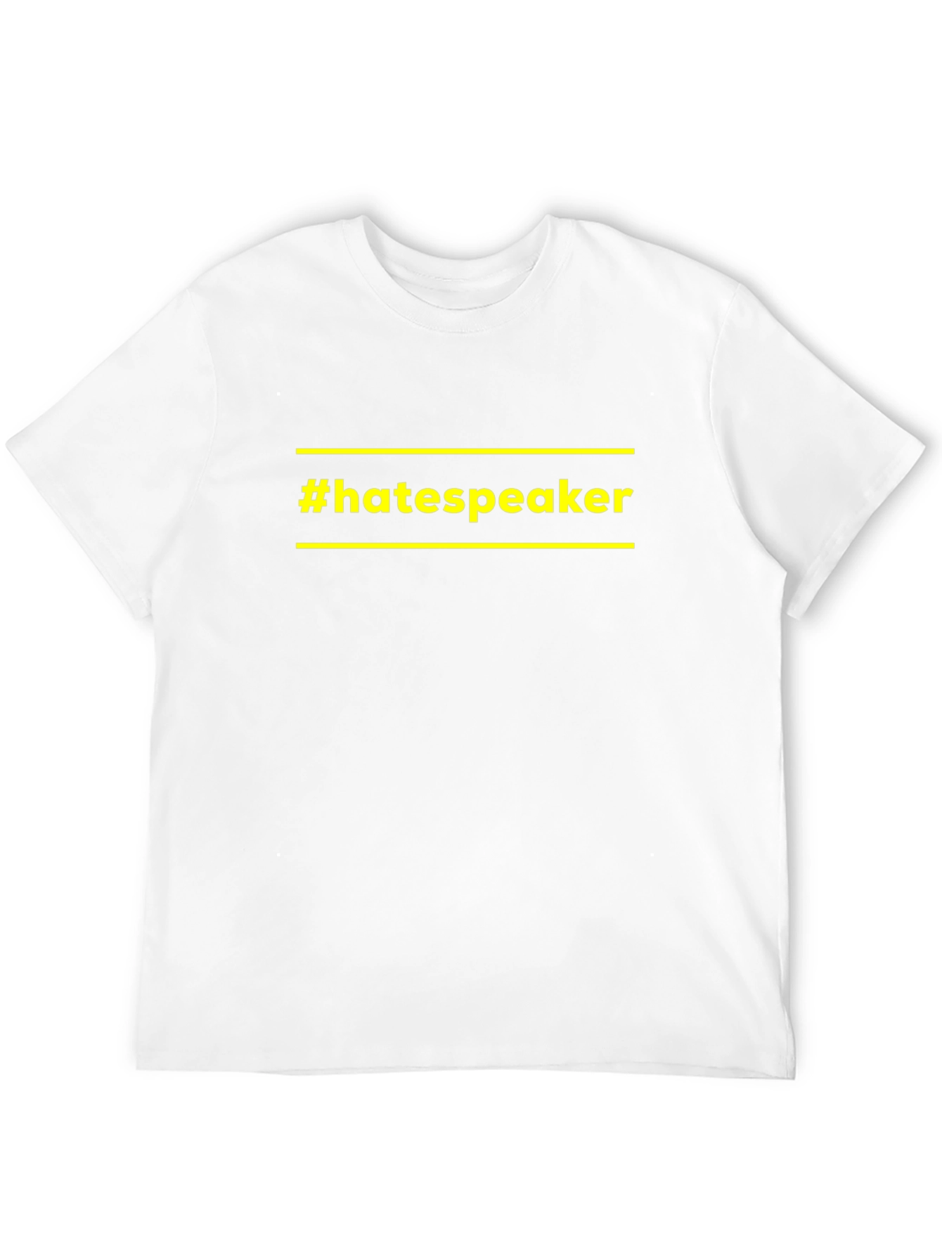 Camiseta Negra #hatespeaker con Diseño Único