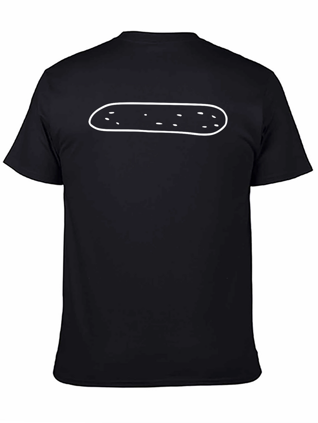 Camiseta Negra con Diseño de Patata Divertido