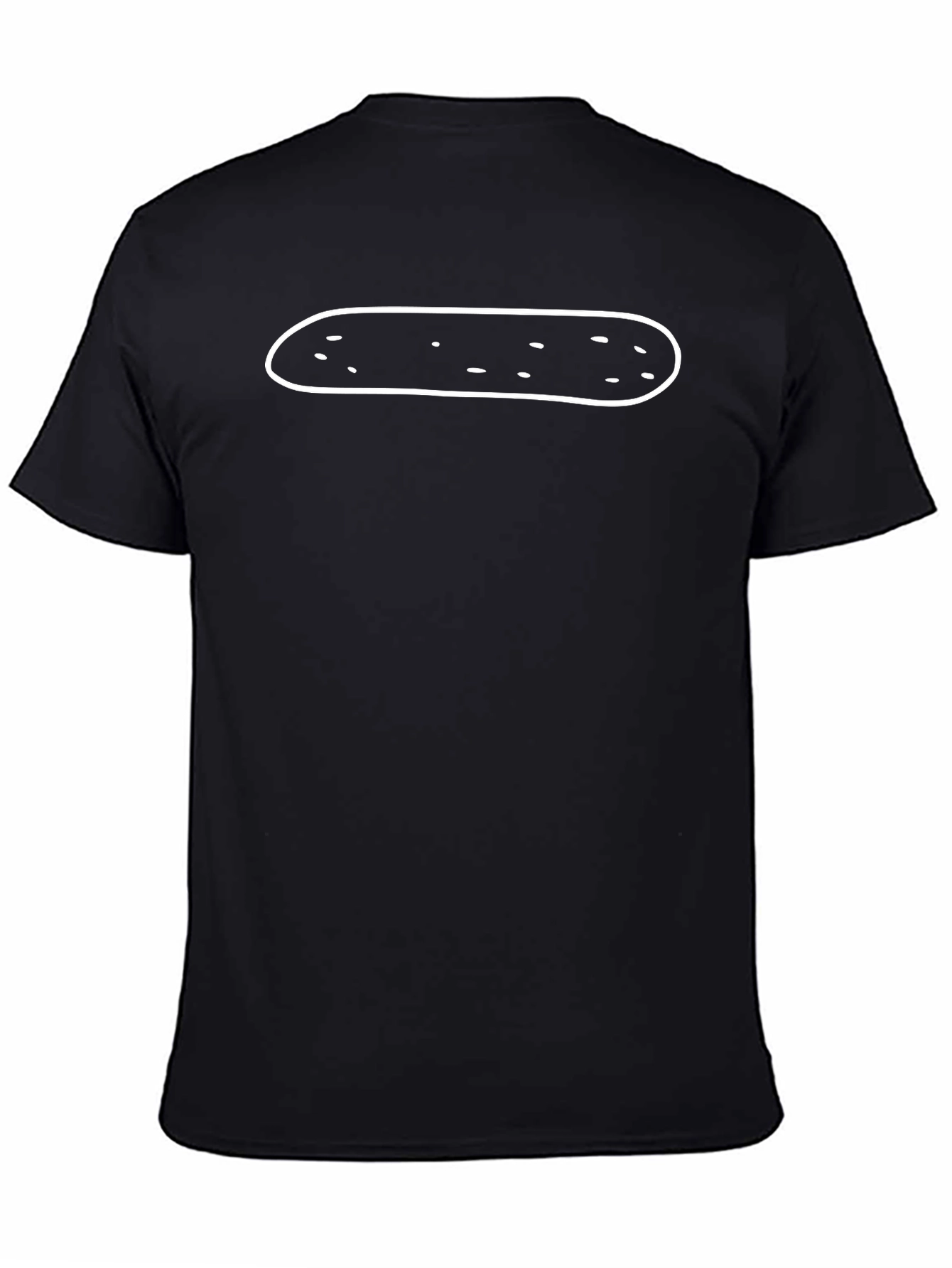 Camiseta Negra con Diseño de Patata Divertido