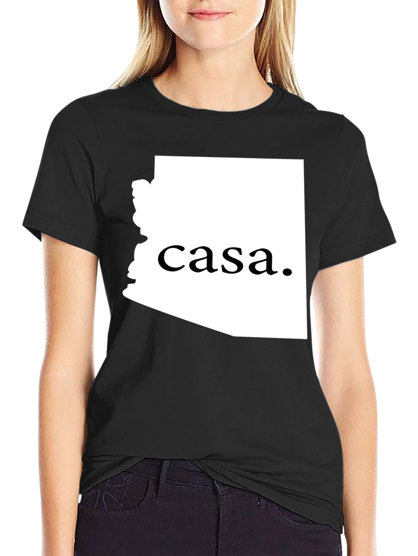 Camiseta Negra Casa Arizona Unisex