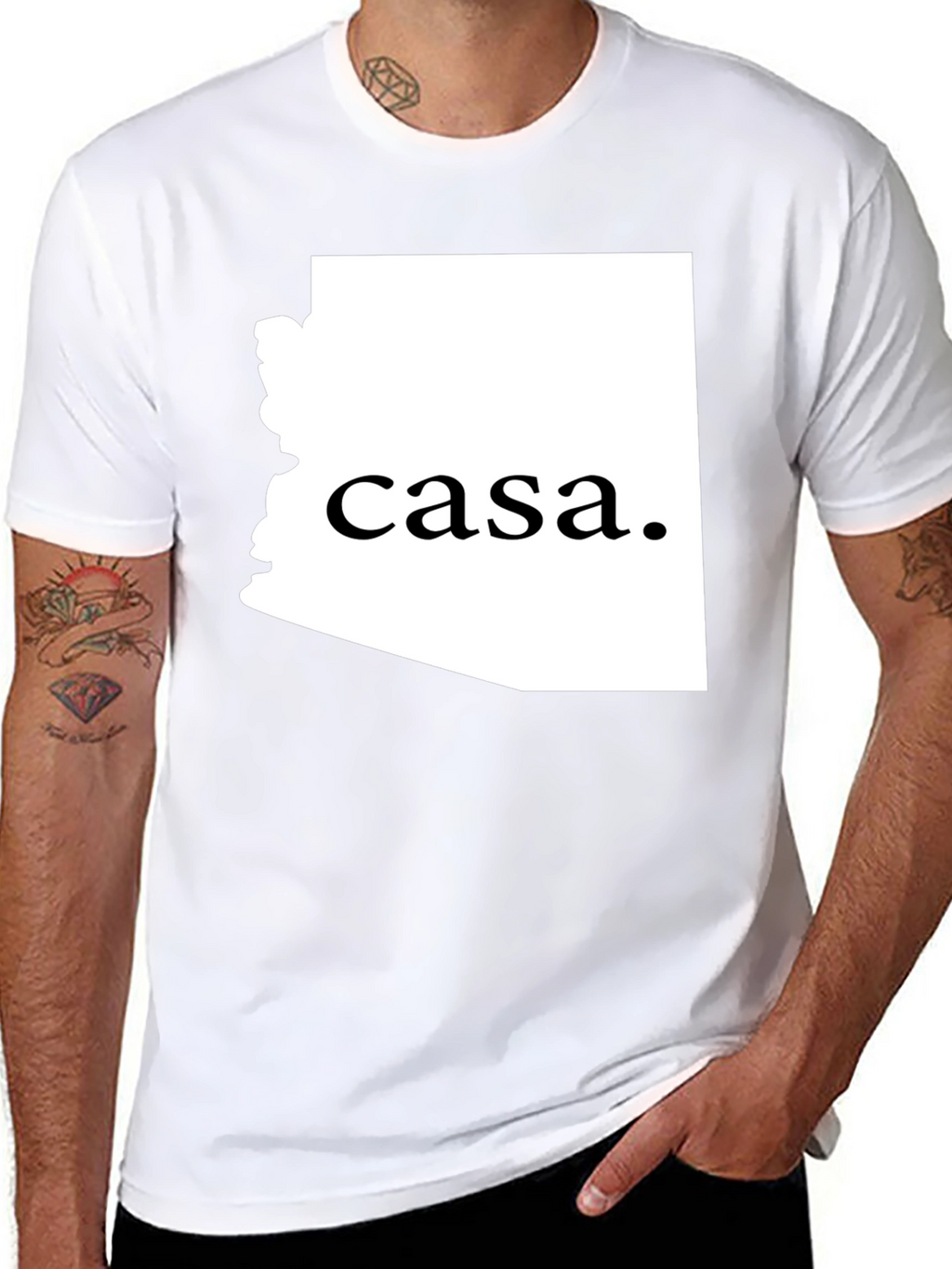 Camiseta Negra Casa Arizona Unisex