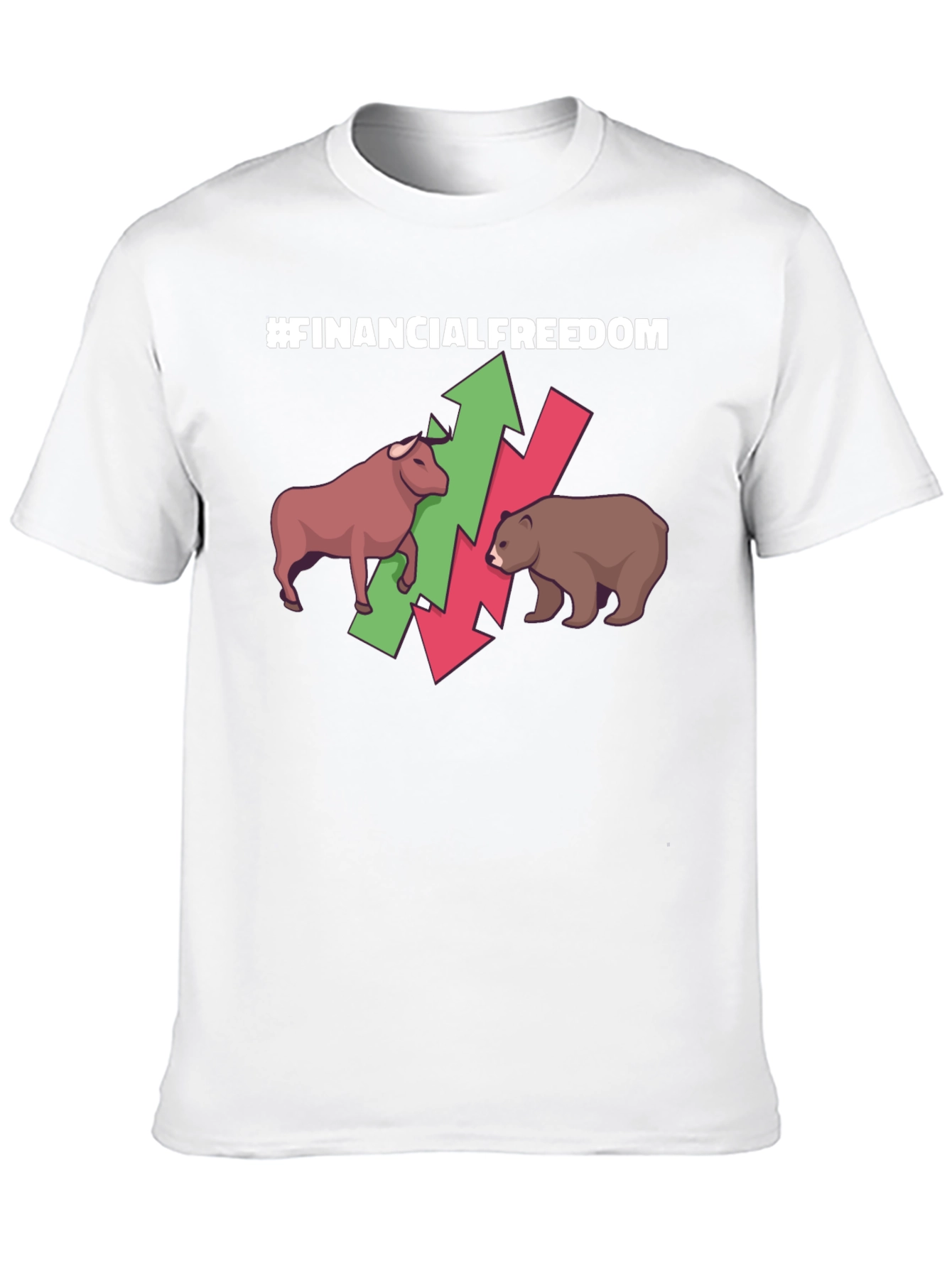 Camiseta #FinancialFreedom Bull & Bear