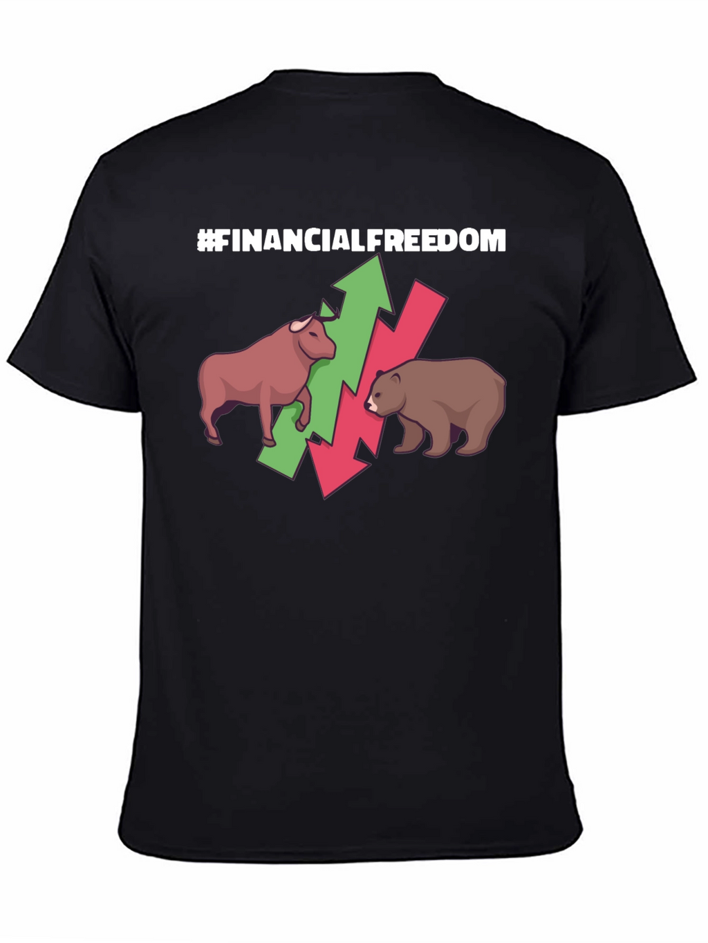 Camiseta #FinancialFreedom Bull & Bear