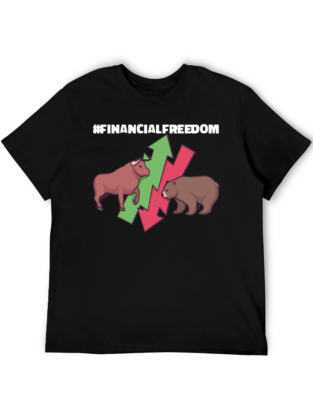 Camiseta #FinancialFreedom Bull & Bear