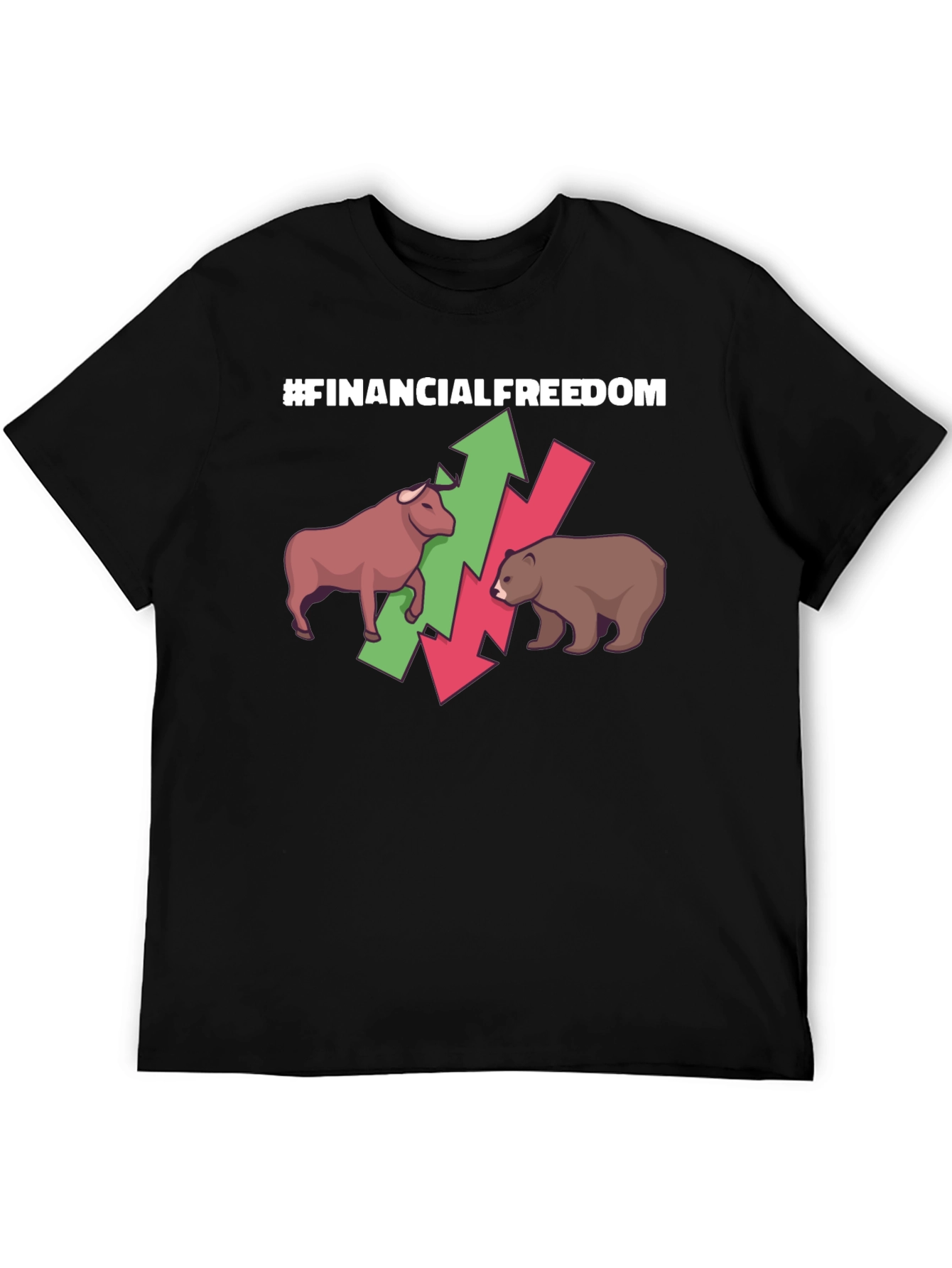 Camiseta #FinancialFreedom Bull & Bear
