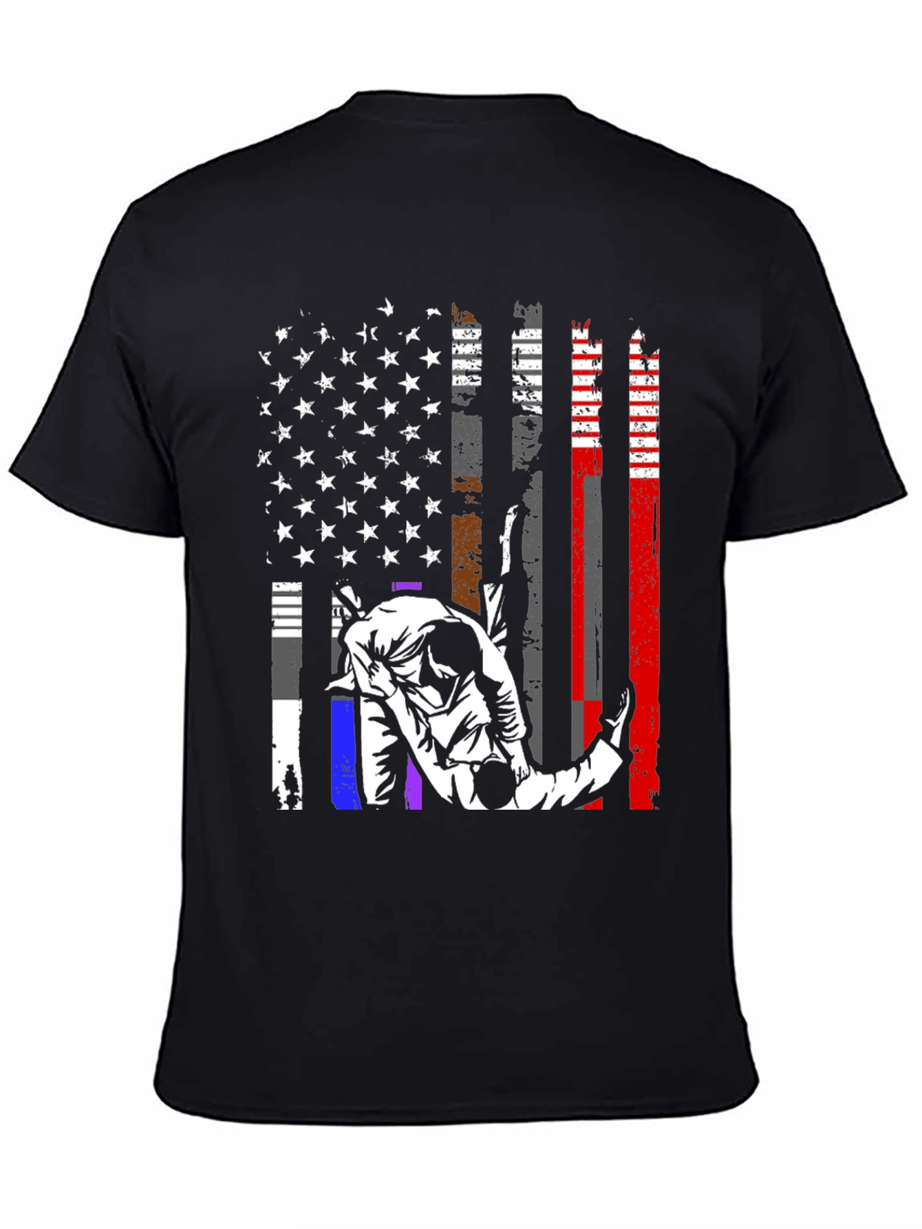Camiseta Jiu Jitsu Bandera USA