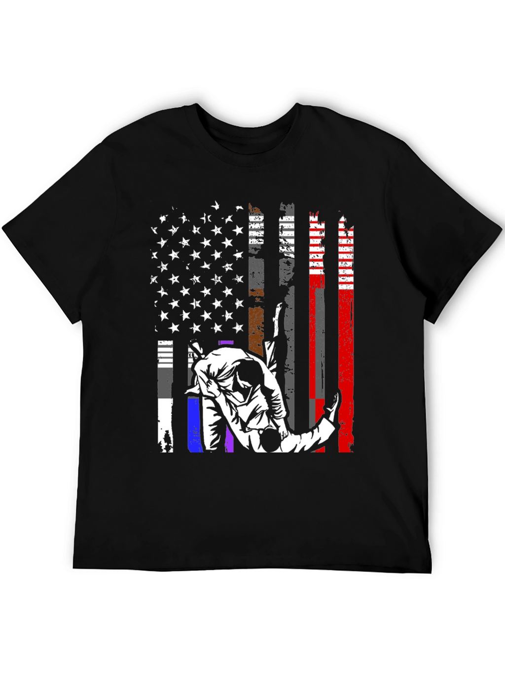 Camiseta Jiu Jitsu Bandera USA