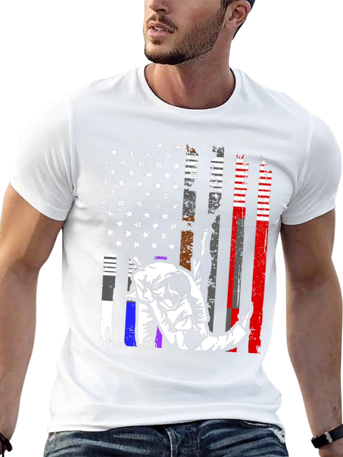 Camiseta Jiu Jitsu Bandera USA