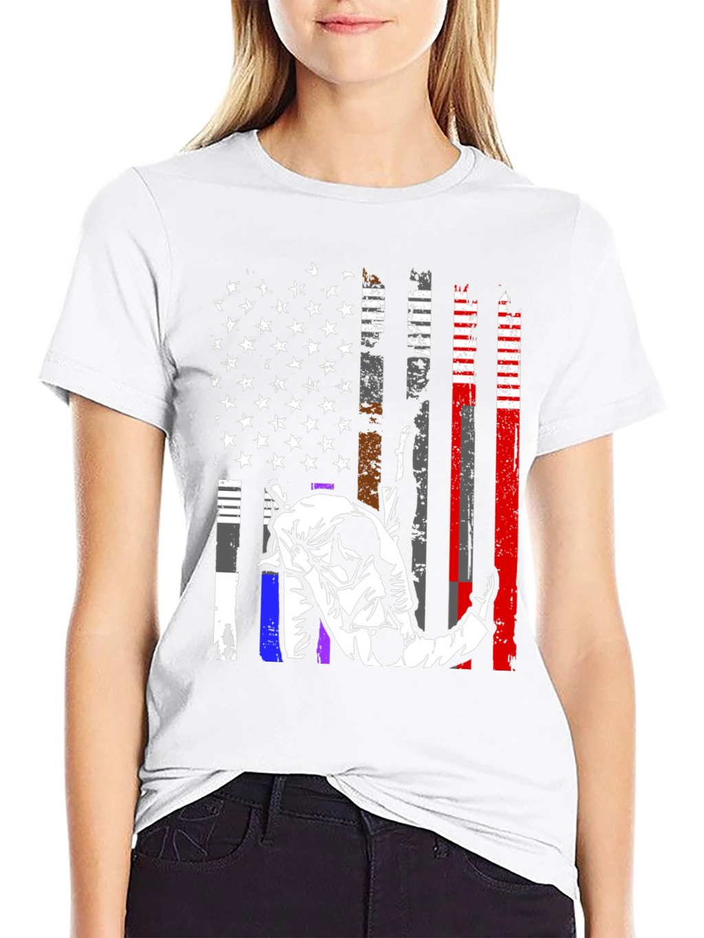 Camiseta Jiu Jitsu Bandera USA