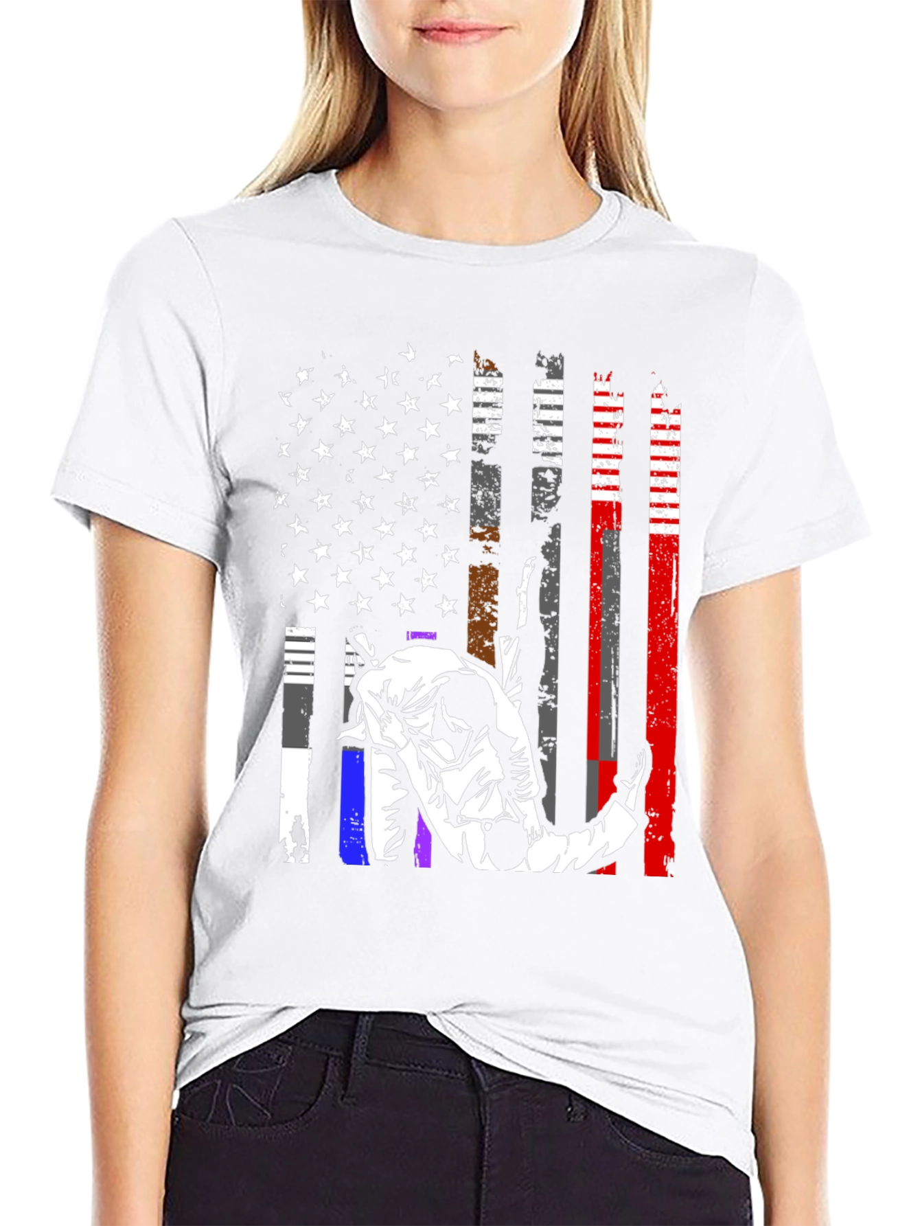 Camiseta Jiu Jitsu Bandera USA